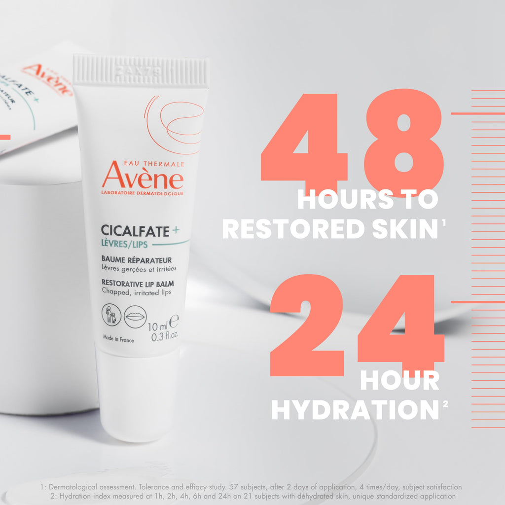 Avène Cicalfate Restorative Lip Cream, Long Lasting Moisture to Soothe Dry, Cracked Lips