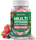 YumVs Kids Multivitamin with Iron & Minerals Chewable Tablets – Grape & Berry Flavor Vitamins for Toddlers & Children Age 2+ – Daily Multivitamin YUM-V'S Au supplements