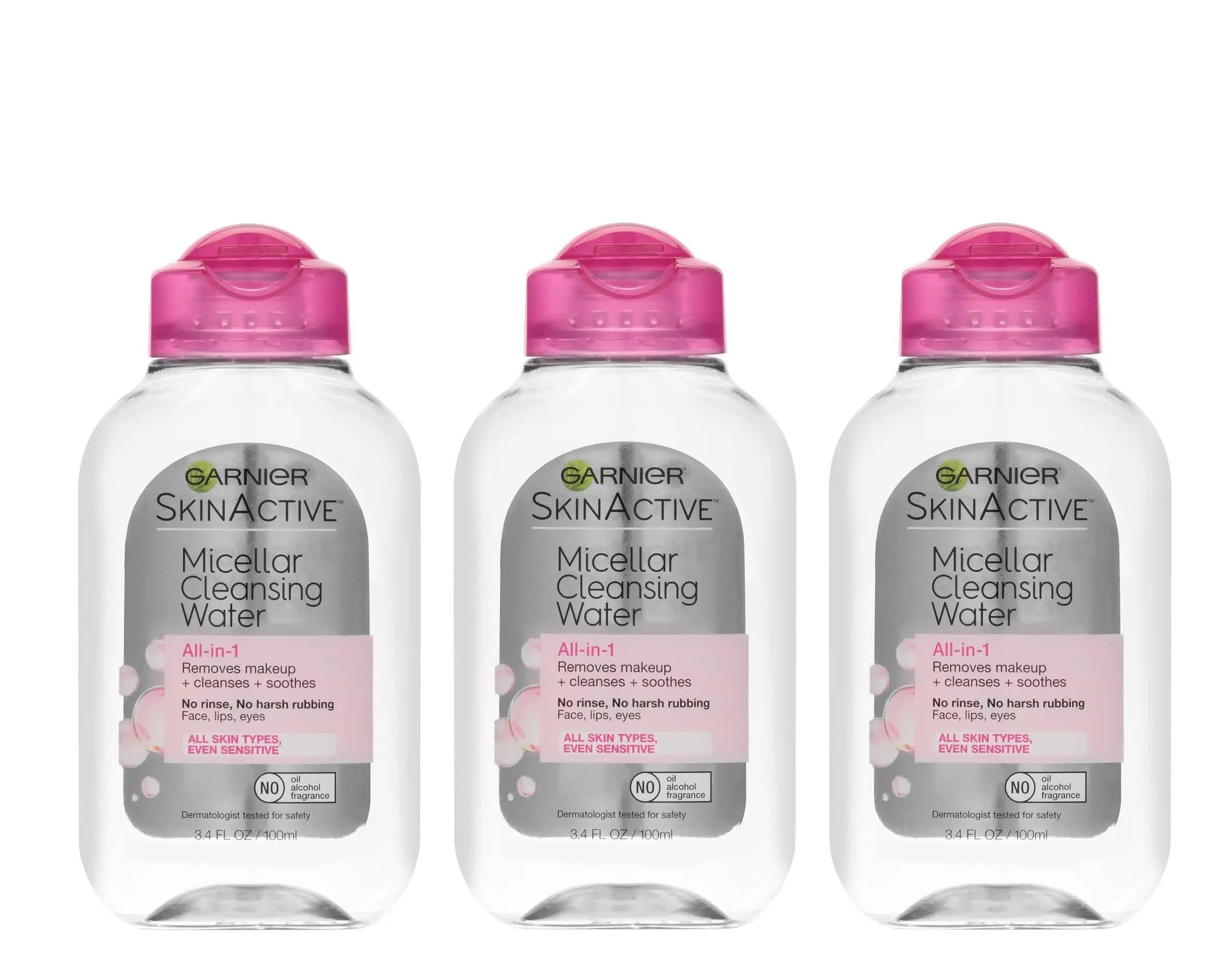Garnier SkinActive Micellar Cleansing Water, For All Skin Types, 3.4 fl; oz., 3 Count Garnier Au supplements
