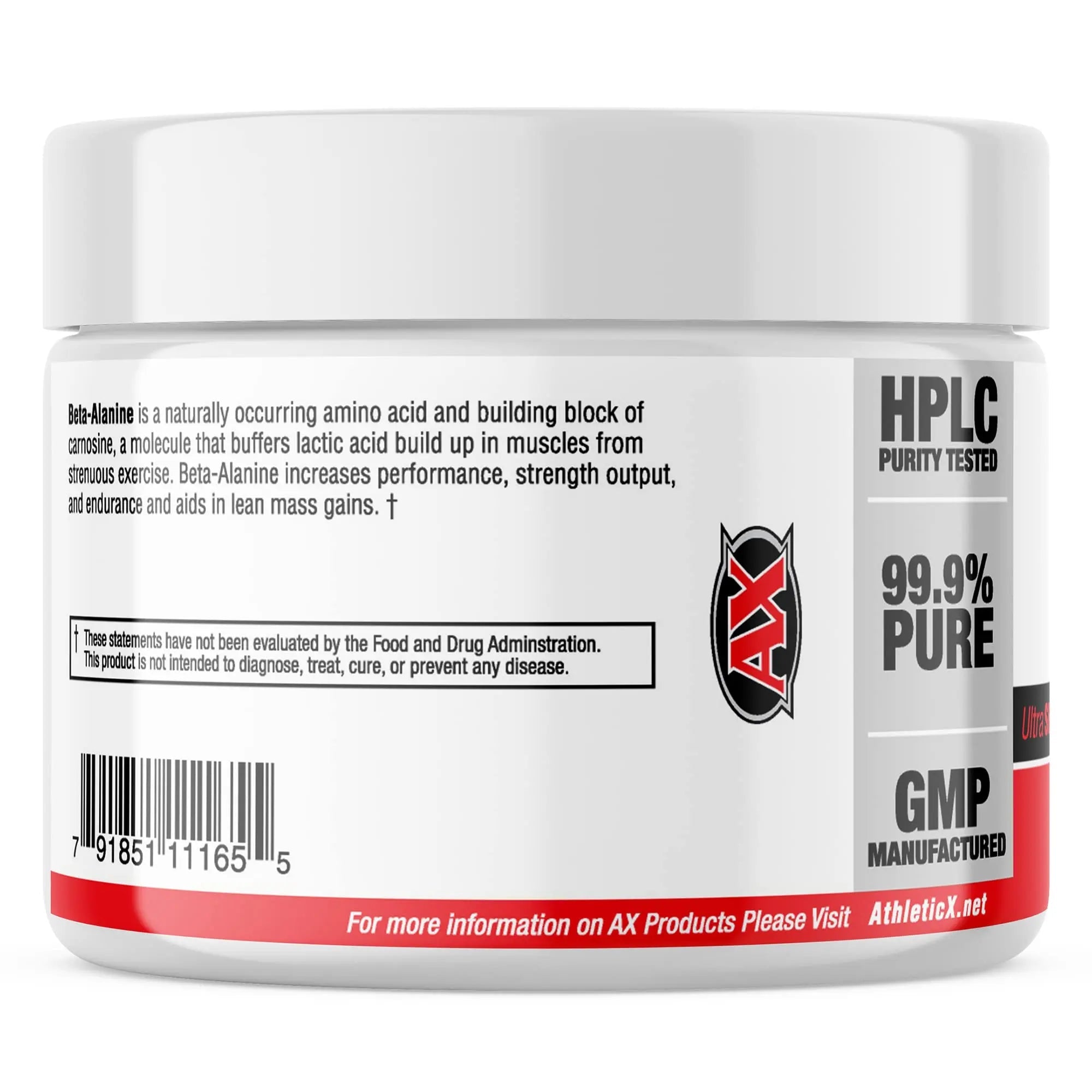 AX Pure Beta Alanine Powder 250 Grams Athletic Xtreme Au supplements