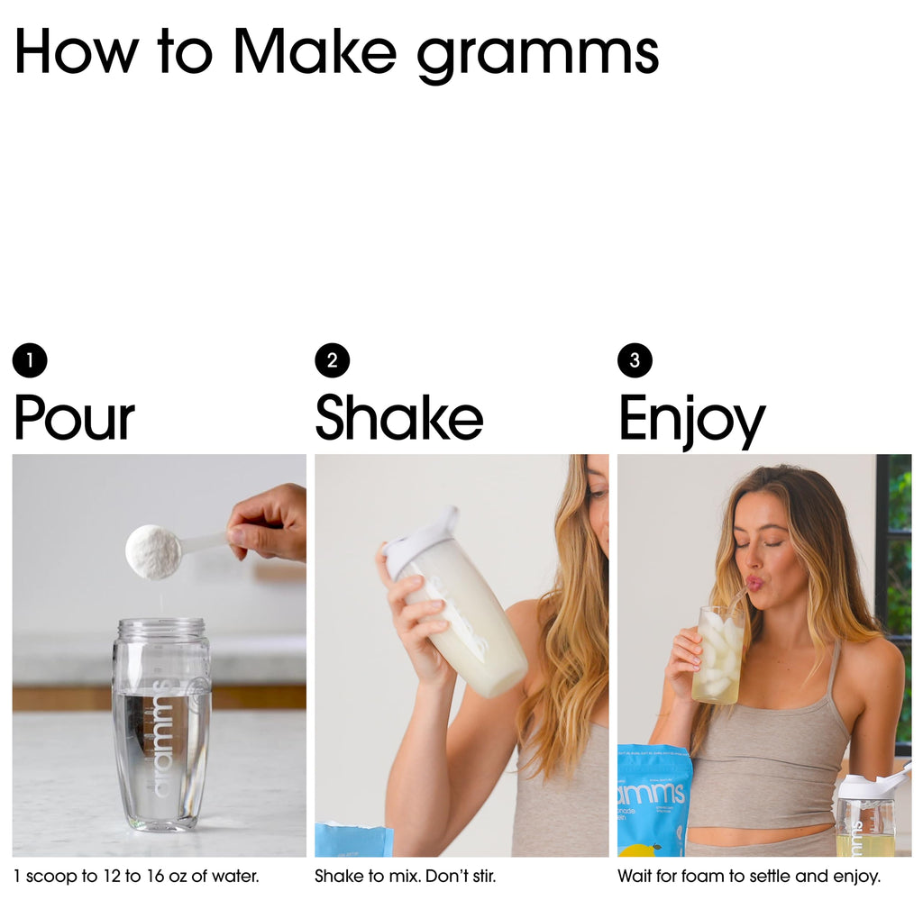 GRAMMS Clear Protein Powder 20G Protein for Women & Men | Lactose Free, Grass-Fed Whey Isolate, Gluten Free, Zero Sugar, Gut Friendly, Non-Bloating