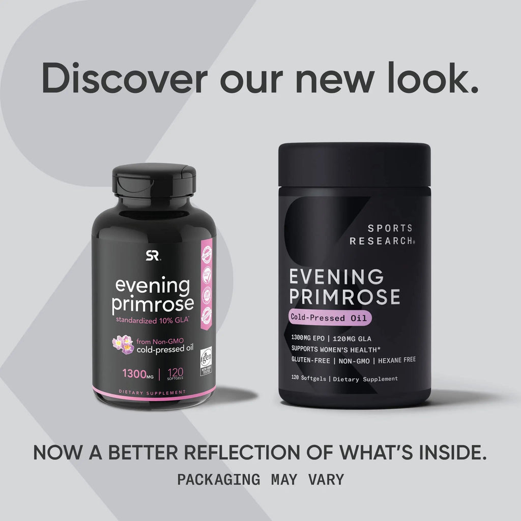 Sports Research Evening Primrose Supplement from Cold Pressed Oil Sports Research Au supplements