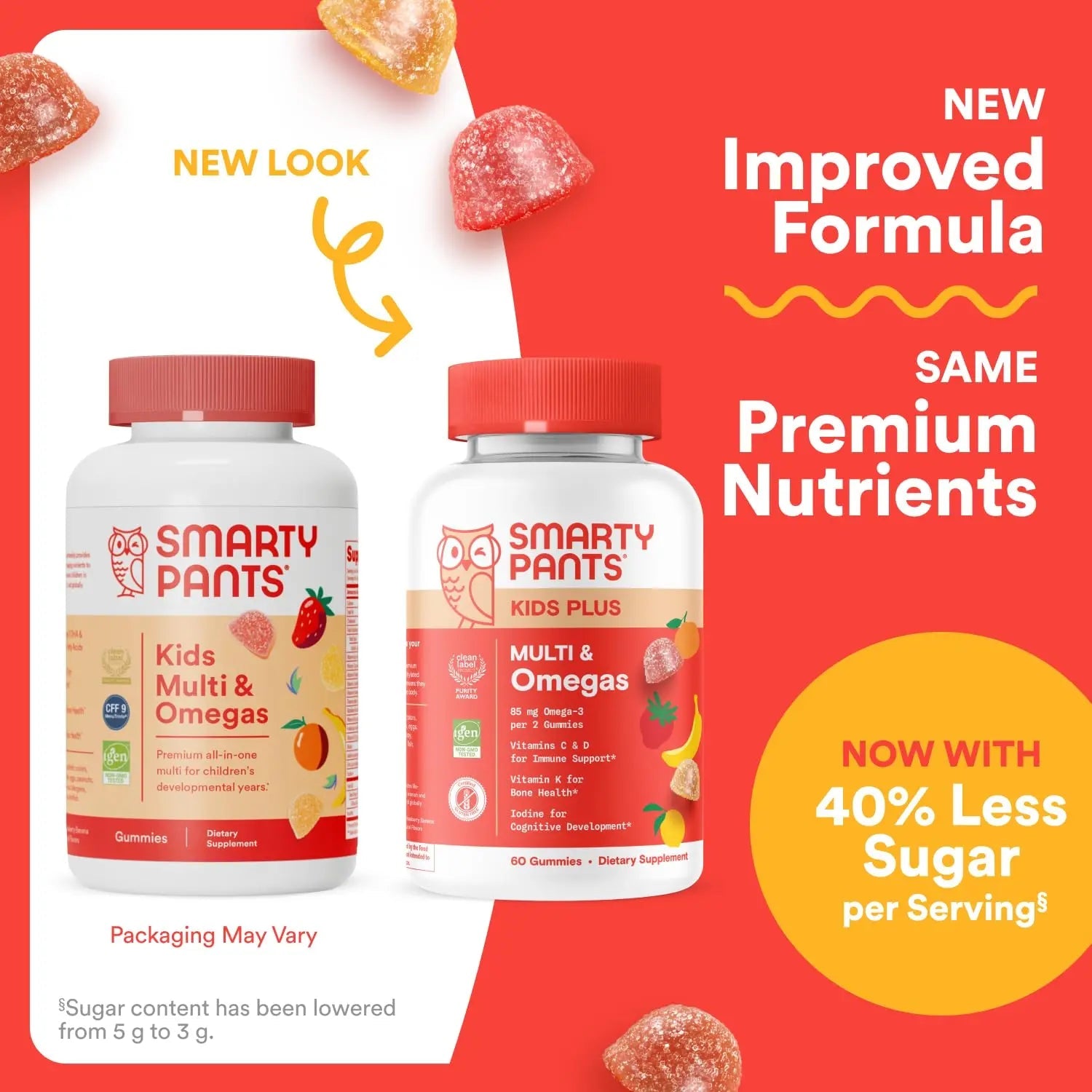 SmartyPants Kids Multivitamin Gummies - Improved Formula: Omega 3 (DHA/EPA), Vitamins D3, C, B12, B6, Vitamin A, K & Zinc SmartyPants Au supplements