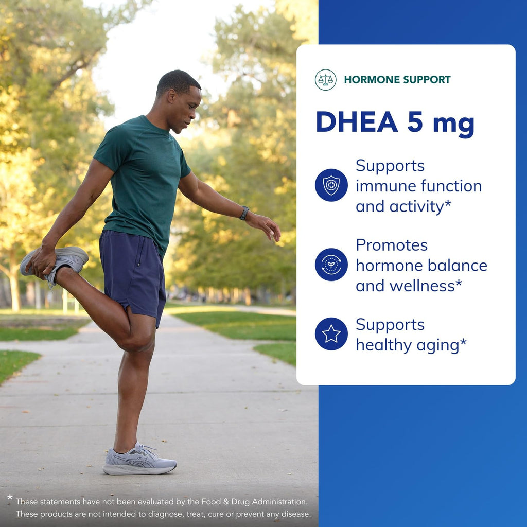 Pure Encapsulations DHEA 5 mg - Immune Support & Hormones Balance* - Micronized DHEA - Gluten Free & Vegan - 60 Capsules Pure Encapsulations Au supplements
