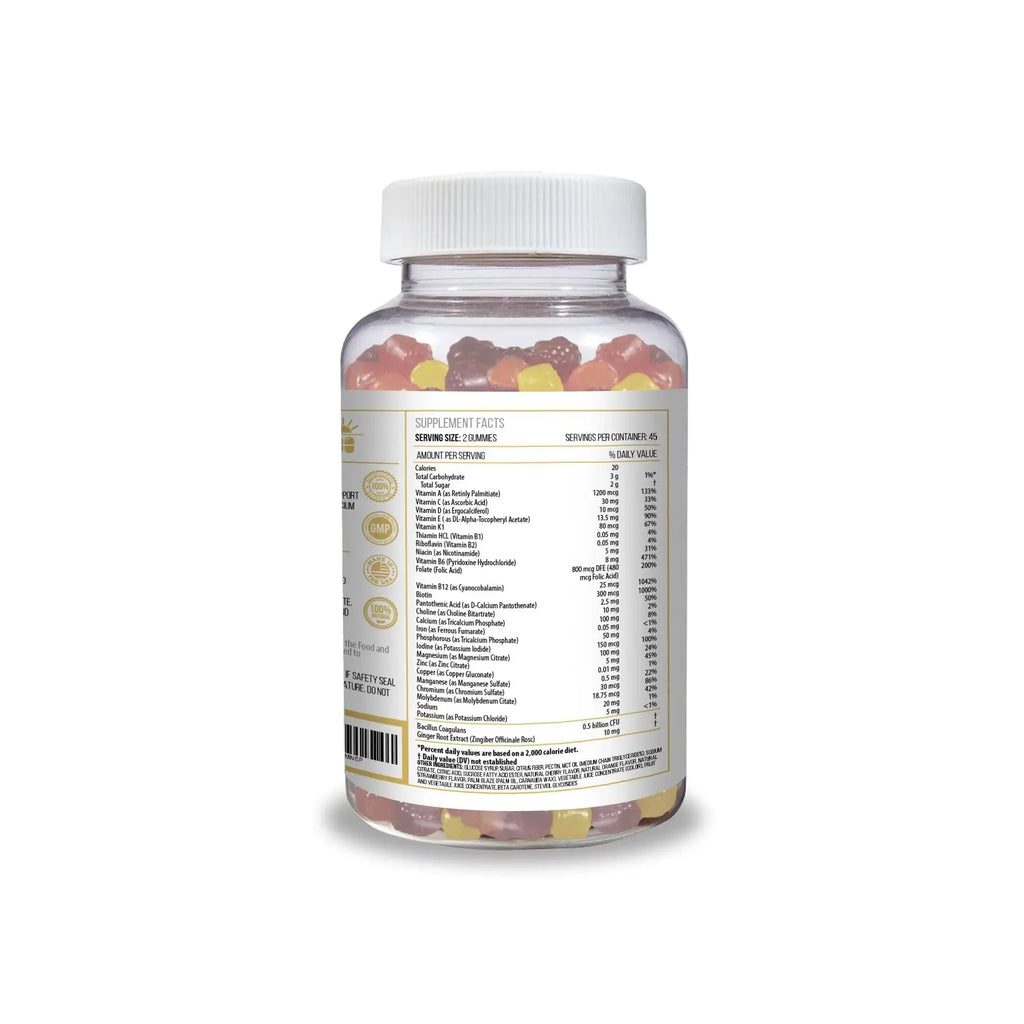 ACTIF Organic Bariatric Gummies with 25+ Organic Vitamins and Minerals for Bariatric Surgery, Advanced Formula ACTIF Au supplements