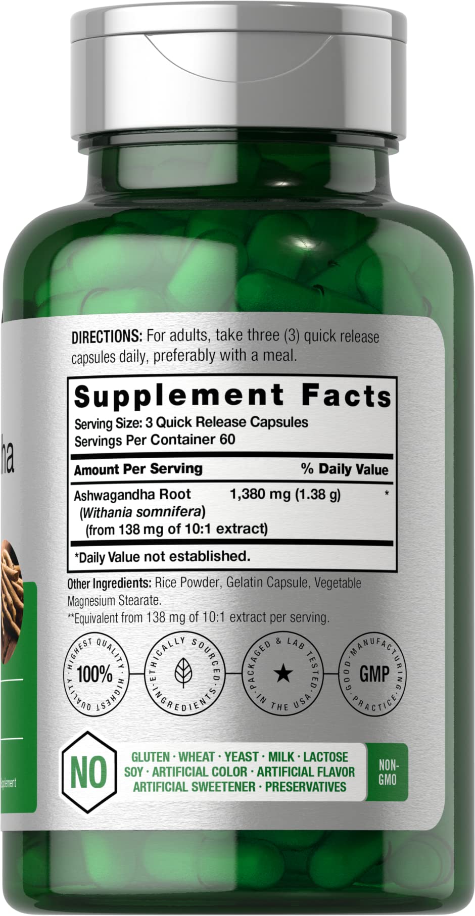 Horbäach Ashwagandha Root Supplement | 180 Capsules | for Women and Men | Herbal Extract | Non-GMO, Gluten Free Horbäach Au supplements