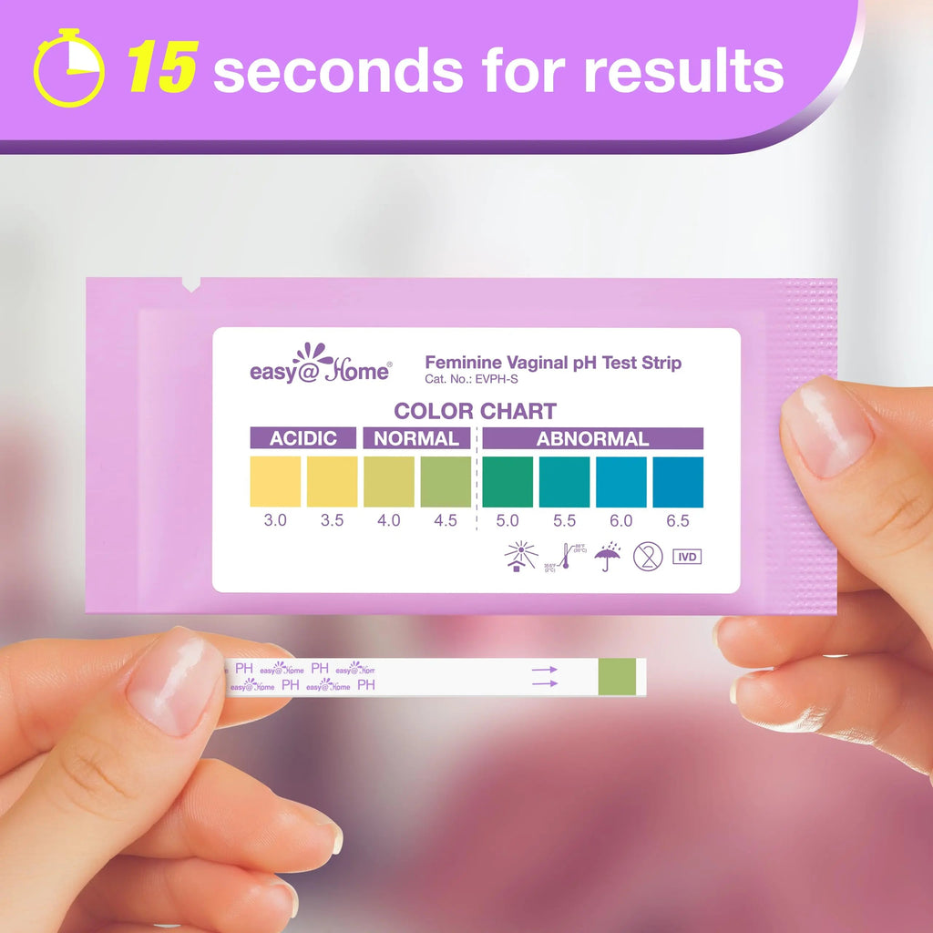 Easy@Home Vaginal pH Test -30 Strips | BV Test Kit at Home for Women | Yeast Infection Test + pH Balance Easy@Home Au supplements