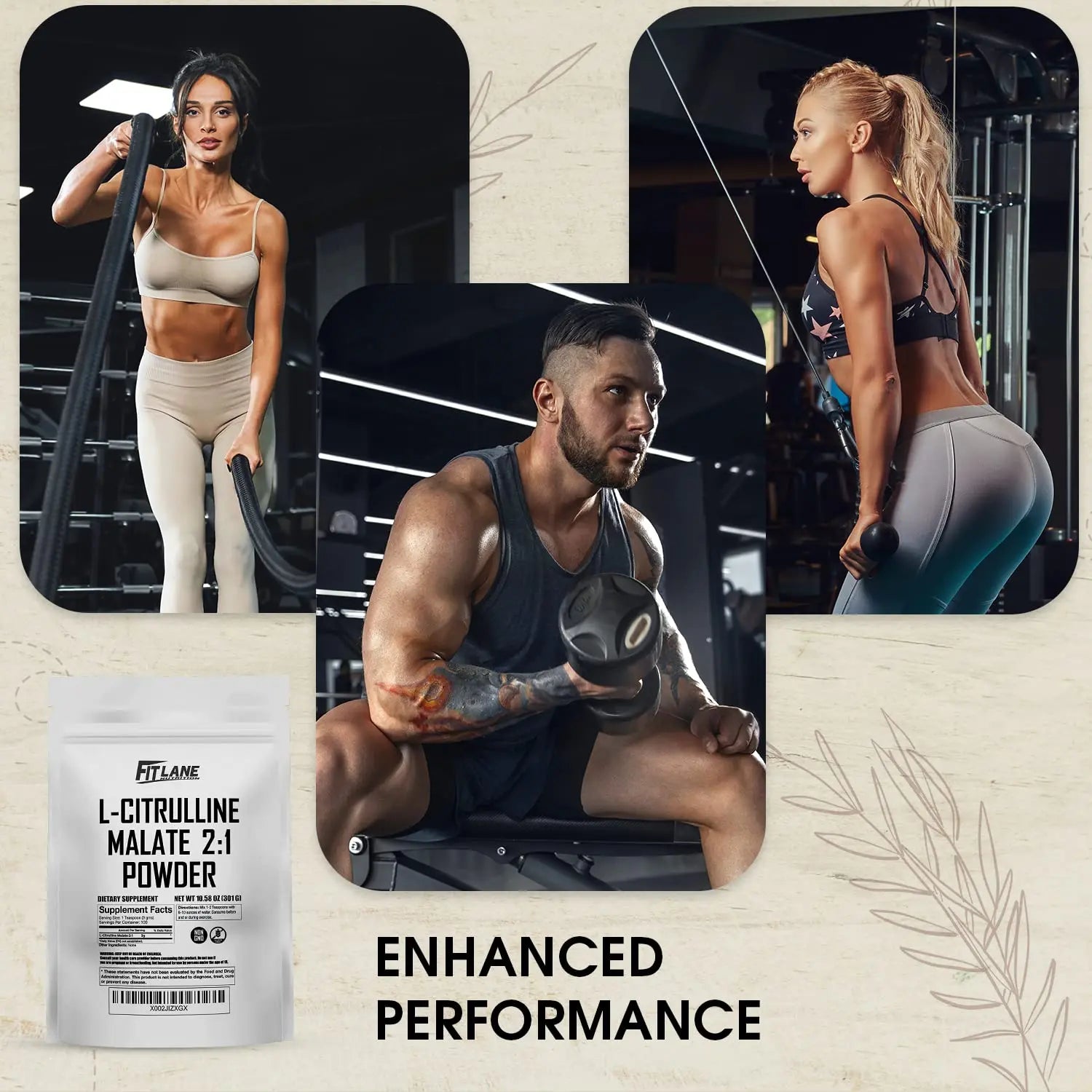 L Citrulline Malate 2 1 Powder 300 Grams - Bulk L Citrulline Powder - Free Form Amino Fit Lane Nutrition Au supplements