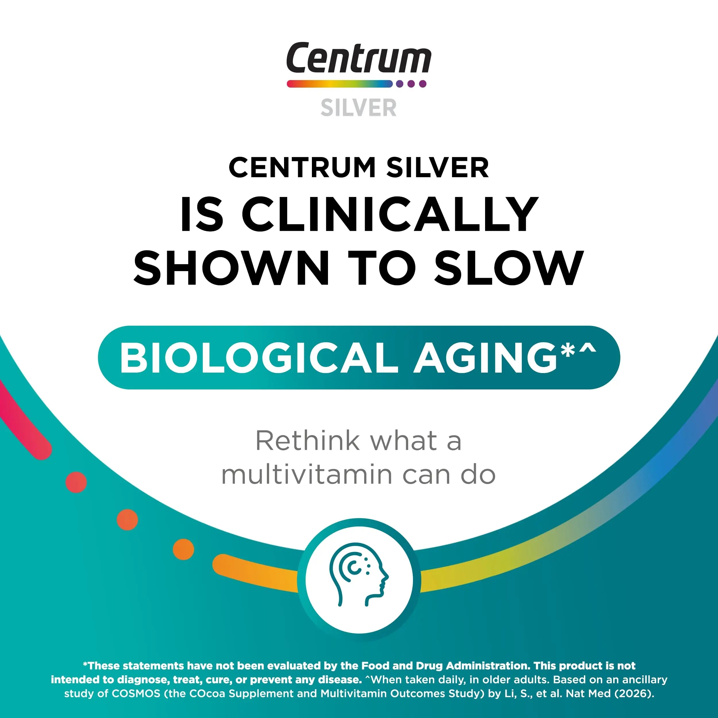 Centrum Silver Women's Multivitamin for Women 50 Plus, Multivitamin/Multimineral Supplement with Vitamin D3, B Vitamins, Non-GMO Ingredients Centrum Au supplements