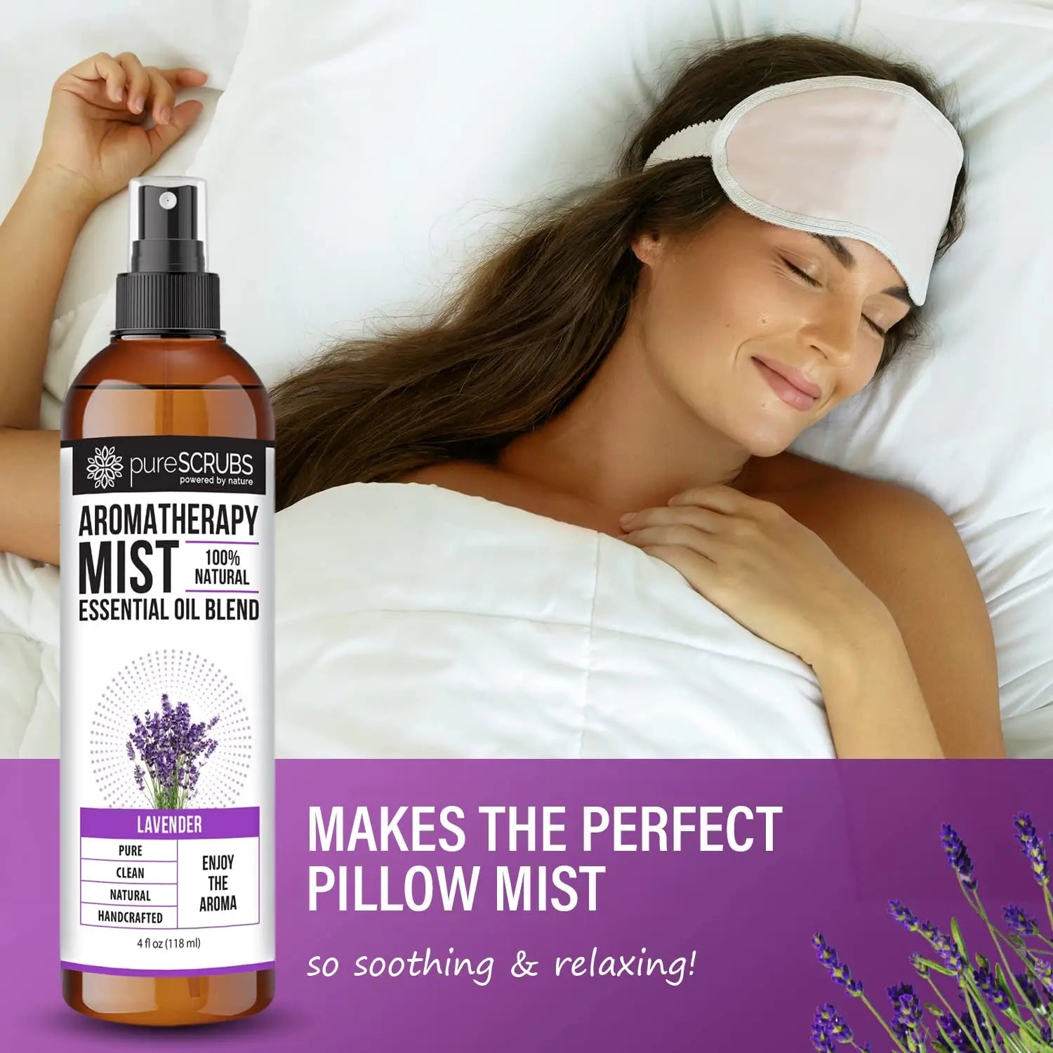Shake, Mist & Enjoy - pureSCRUBS Premium Lavender Aromatherapy Spray Mist for Room, Body, Linens pureSCRUBS Au supplements