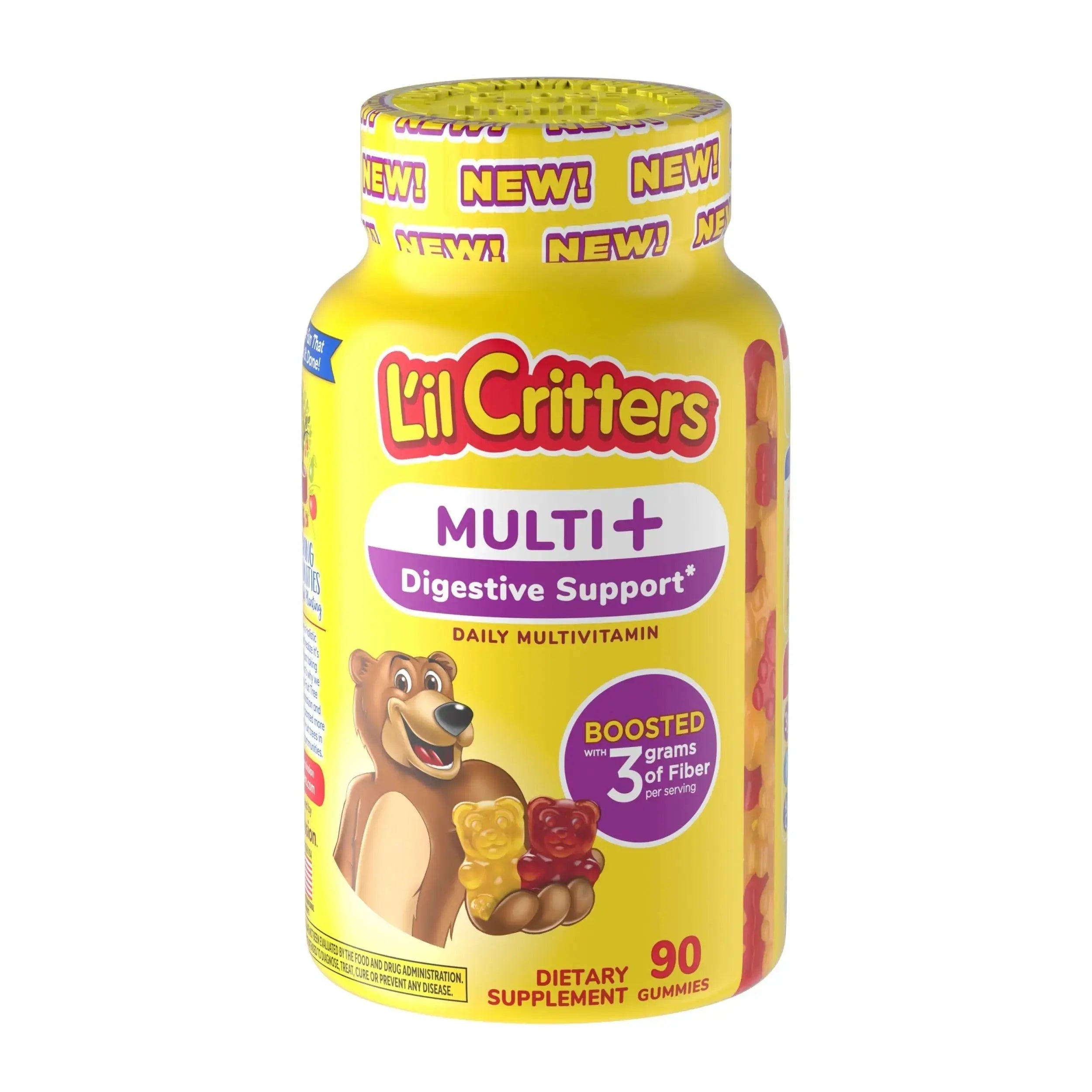 L'il Critters Multi + Digestive Support* 90ct Lil Critters Au supplements