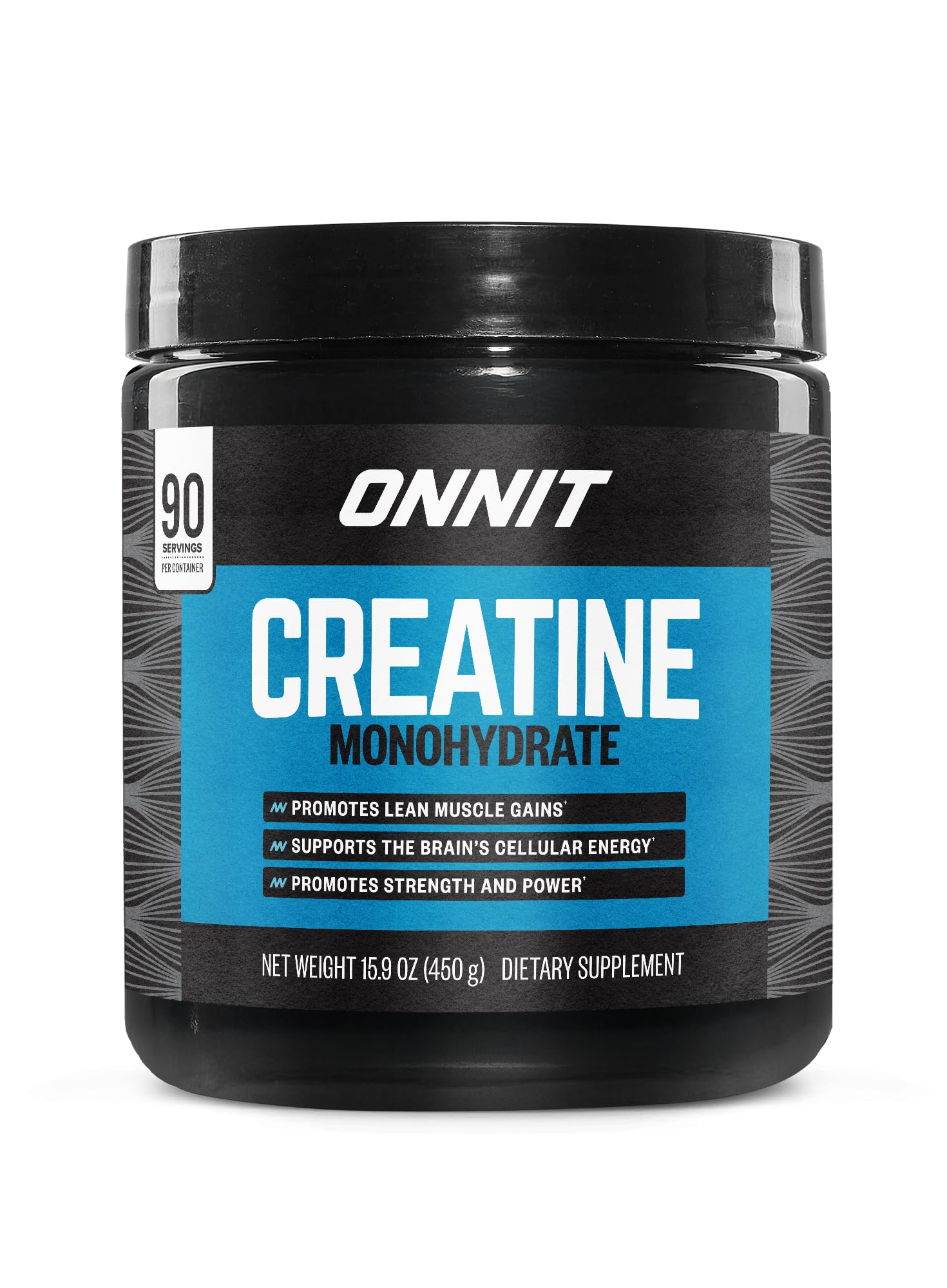 ONNIT Creatine Monohydrate Powder – Unflavored, 90-Serving Value Size – Supports Strength, Lean Muscle, and Brain Energy† – Keto Friendly, No Fillers, 90 Servings, 15.29 oz ONNIT Au supplements