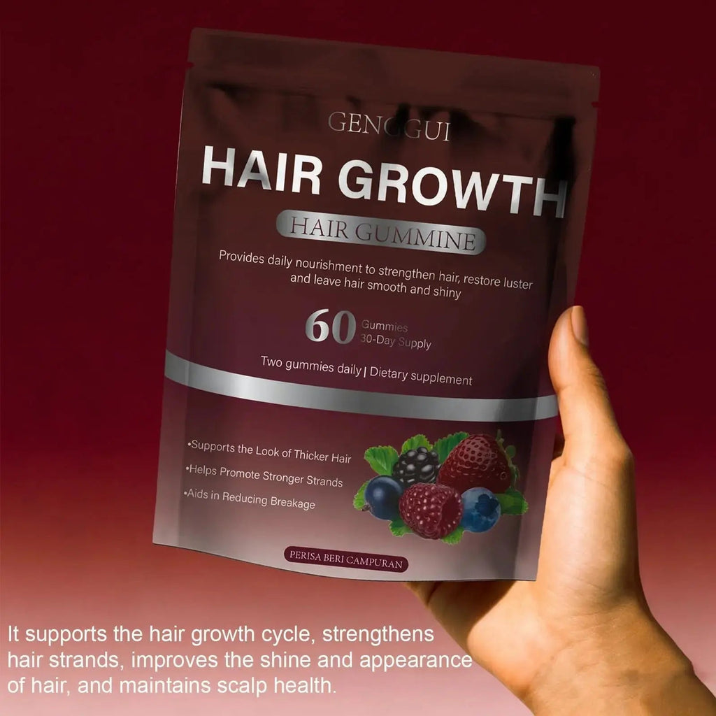 GENGGUI Hair Growth Gummies for Women - Hair Vitamins with Biotin & Silica for Faster Growth - Hair Growth Accelerator Supplement GENGGUI Au supplements