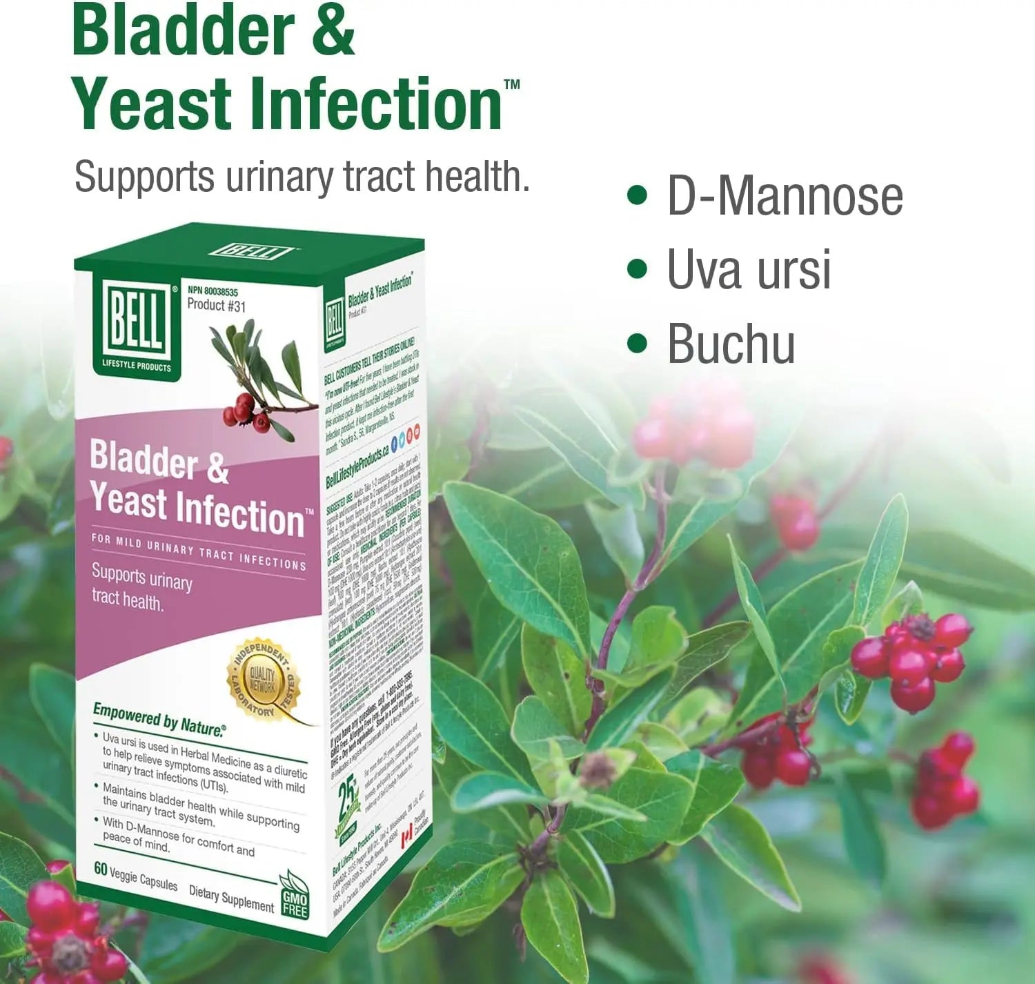 Bell Lifestyle Products Bladder Health and Yeast Balance - 60 Capsules Bell Au supplements