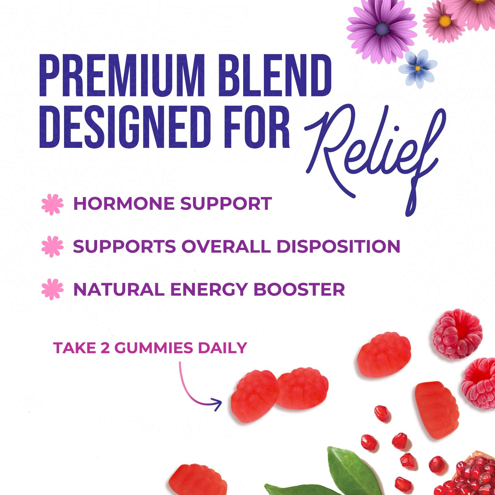 Menopause Supplement for Women - Complete Multi-Benefit Menopause Relief Gummy for Mild Hot Flashes & Night Sweats, Natural Balance & Energy Support, Menopausal Vitamins, Gluten Free - 60 Gummies Nature's Glow Au supplements