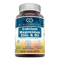 Nutri Essentials Calcium Magnesium Zinc + Vitamin D3 Tablets- Promotes Strong Bones & Teeth, Support Nerve & Muscle Function* (300 Count) Nutri Essentials Au supplements