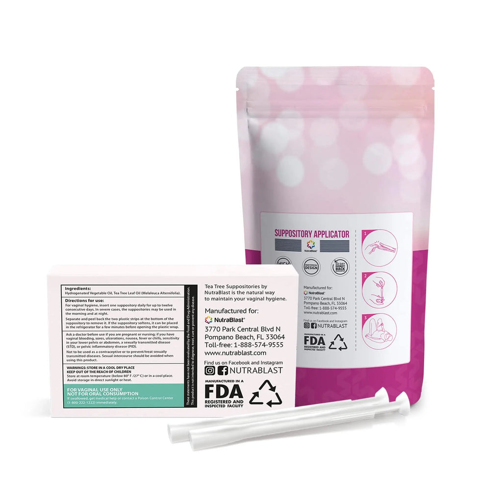 NutraBlast Tea Tree Oil Vaginal Suppositories w/Applicators NutraBlast Au supplements