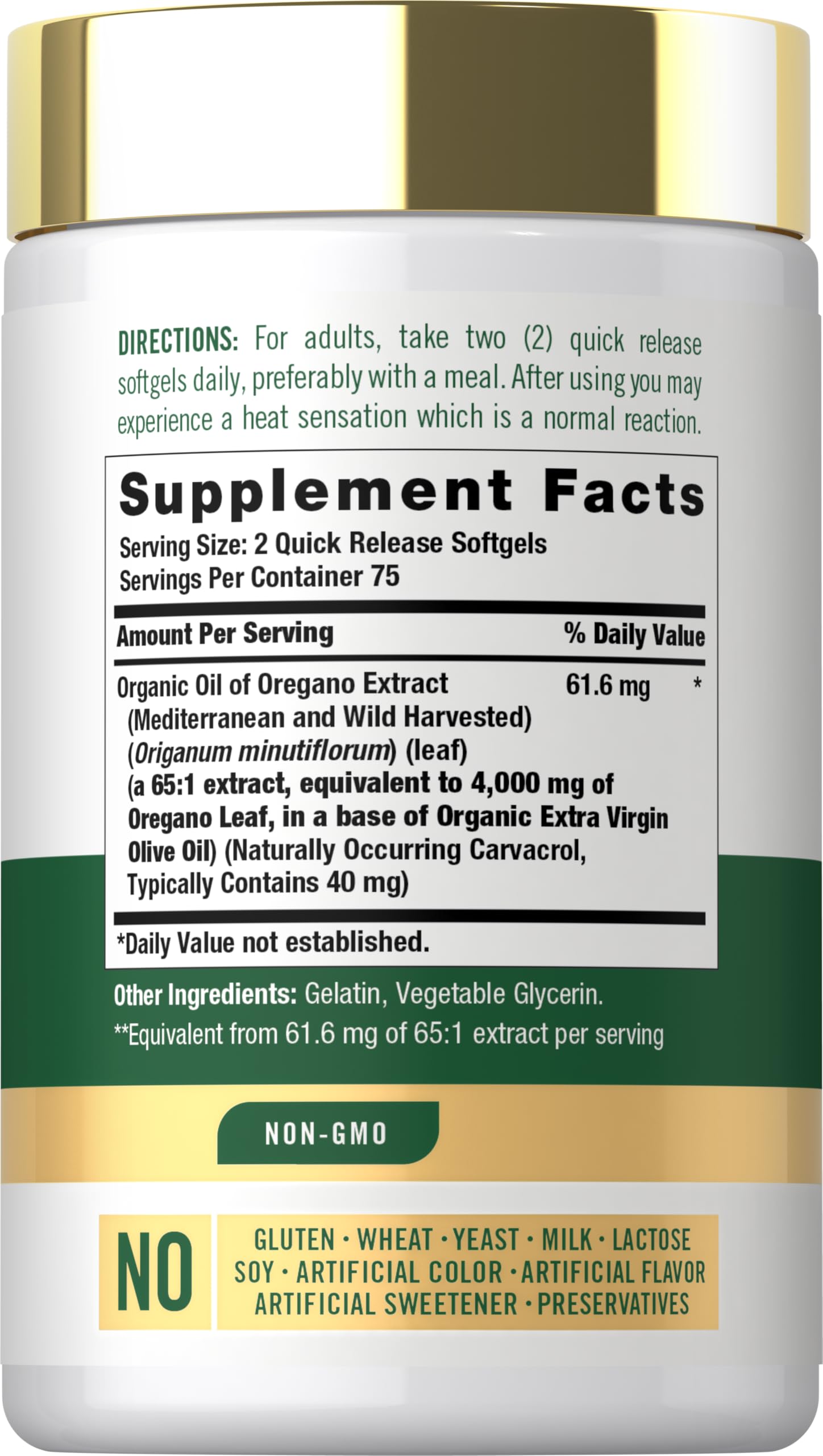 Carlyle Oregano Oil Supplement | 150 Softgel Capsules | Contains Carvacrol | Non-GMO & Gluten Free Formula