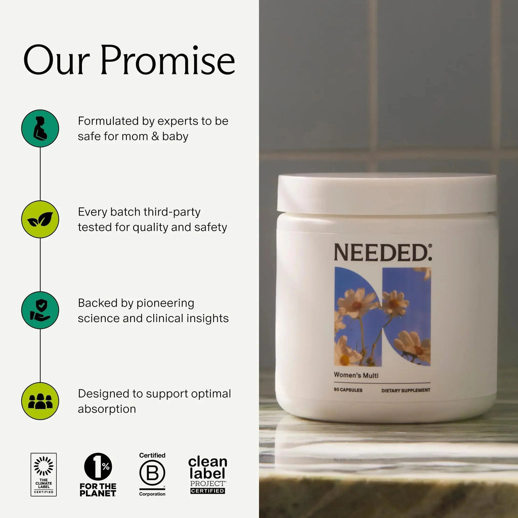 Needed. Multivitamin for Women with 23 Vitamins, Minerals and Antioxidants - Daily Womens Multivitamin Needed. Au supplements