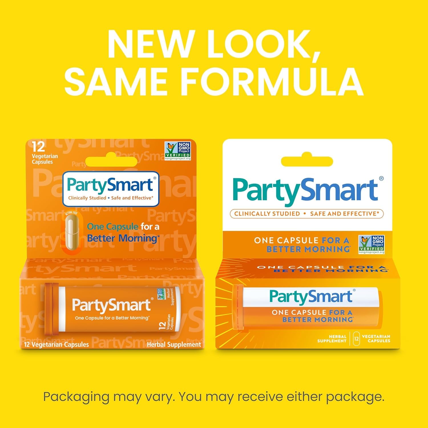 Himalaya PartySmart, 12 Capsule Tube - Alcohol Breakdown Liver Support for a Better Morning After Drinking - Plant Based, Vegan, Non-GMO