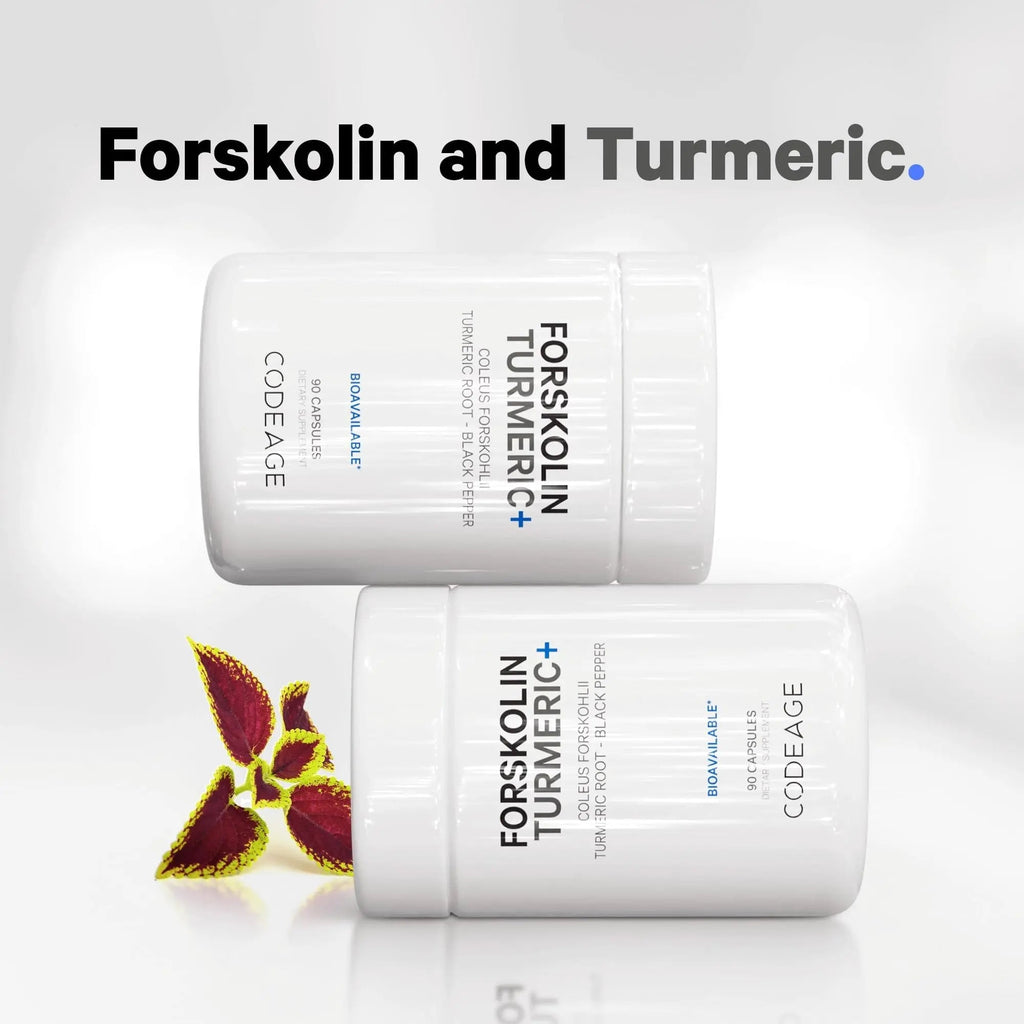 Codeage Forskolin, Pure Forskolin Coleus + Organic Turmeric Root Powder, 95% Curcumins Codeage Au supplements