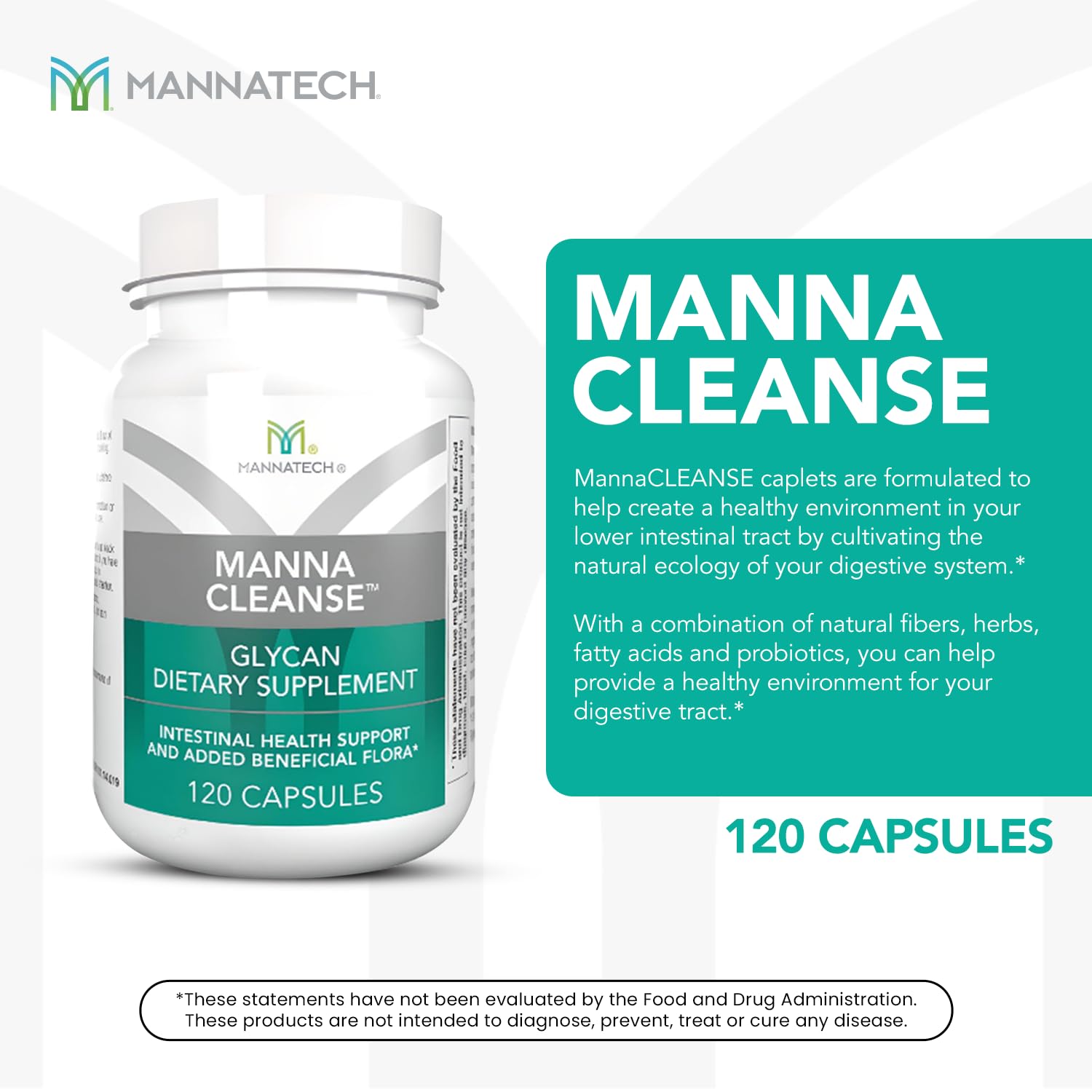 Mannatech Digestive Enzymes and Probiotics - Powered by Ambrotose Derived from The Aloe Vera Plant - Digestive and Colon Cleanser Helps Support Overall Gut Heath