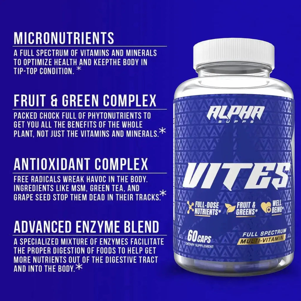 Alpha Supps Vites Men's Multivitamin, Complete Daily Supplement with Fruits, Veggies, Energy, Immune & Prostate Support Alpha Supps Au supplements