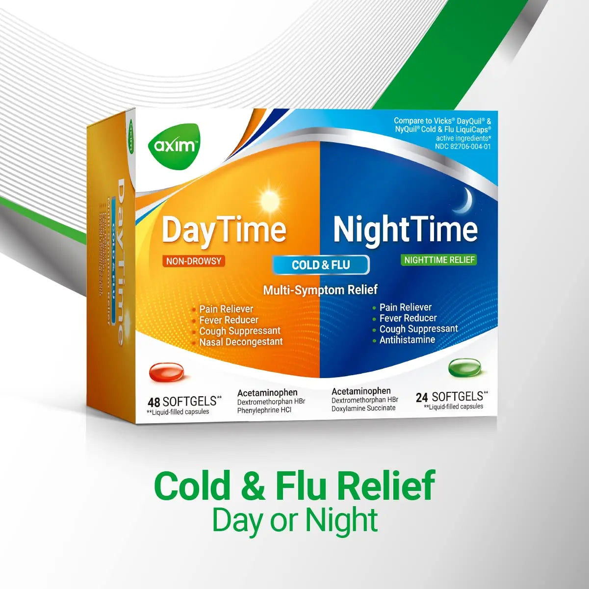 AXIM Day & Night 325-15-5-6.25 mg x 72 softgels AXIM Au supplements