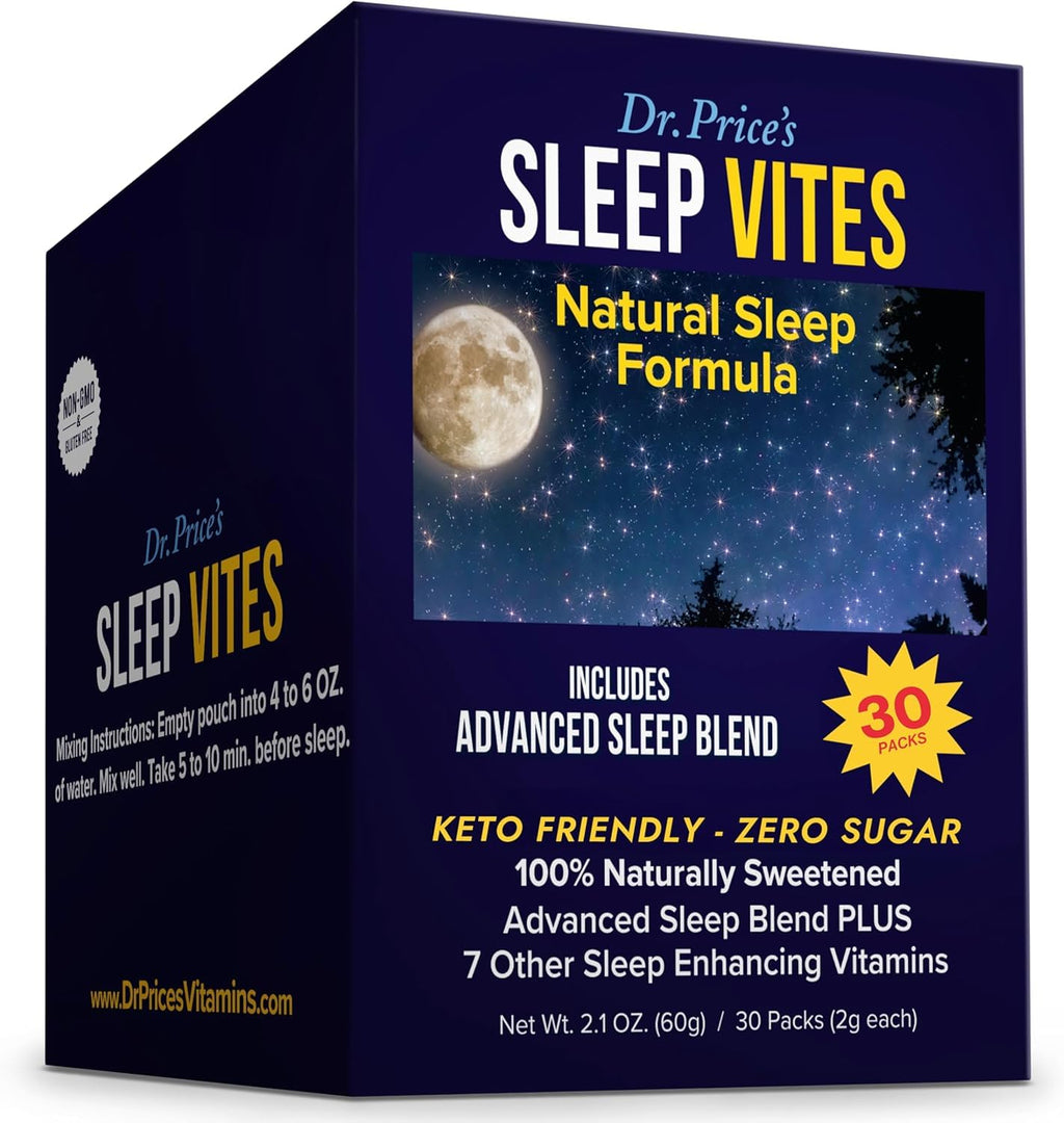 Dr. Price’s Natural Sleep Aid Powder – Berry-Citrus, 30 Packs | Sleep Powder Drink Mix with Magnesium, Microdose Melatonin & Tryptophan | Sleep Support for Adults | Doctor-Formulated, Made in USA Dr. Price's Vitamins Au supplements