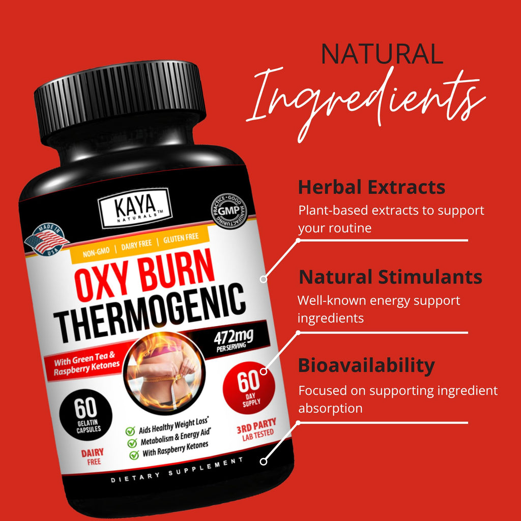 Kaya Naturals Supreme Fat Burner - Weight Loss Pills Women & Men - Appetite Suppressant Supplement - Powerful Thermogenic Diet Pills