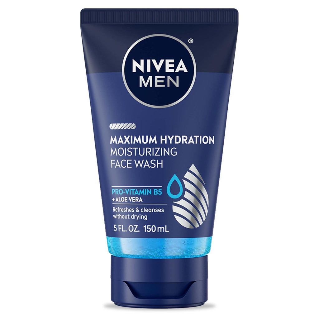 NIVEA MEN Maximum Hydration Face Wash, Face Wash with Provitamin B5 and Aloe Vera