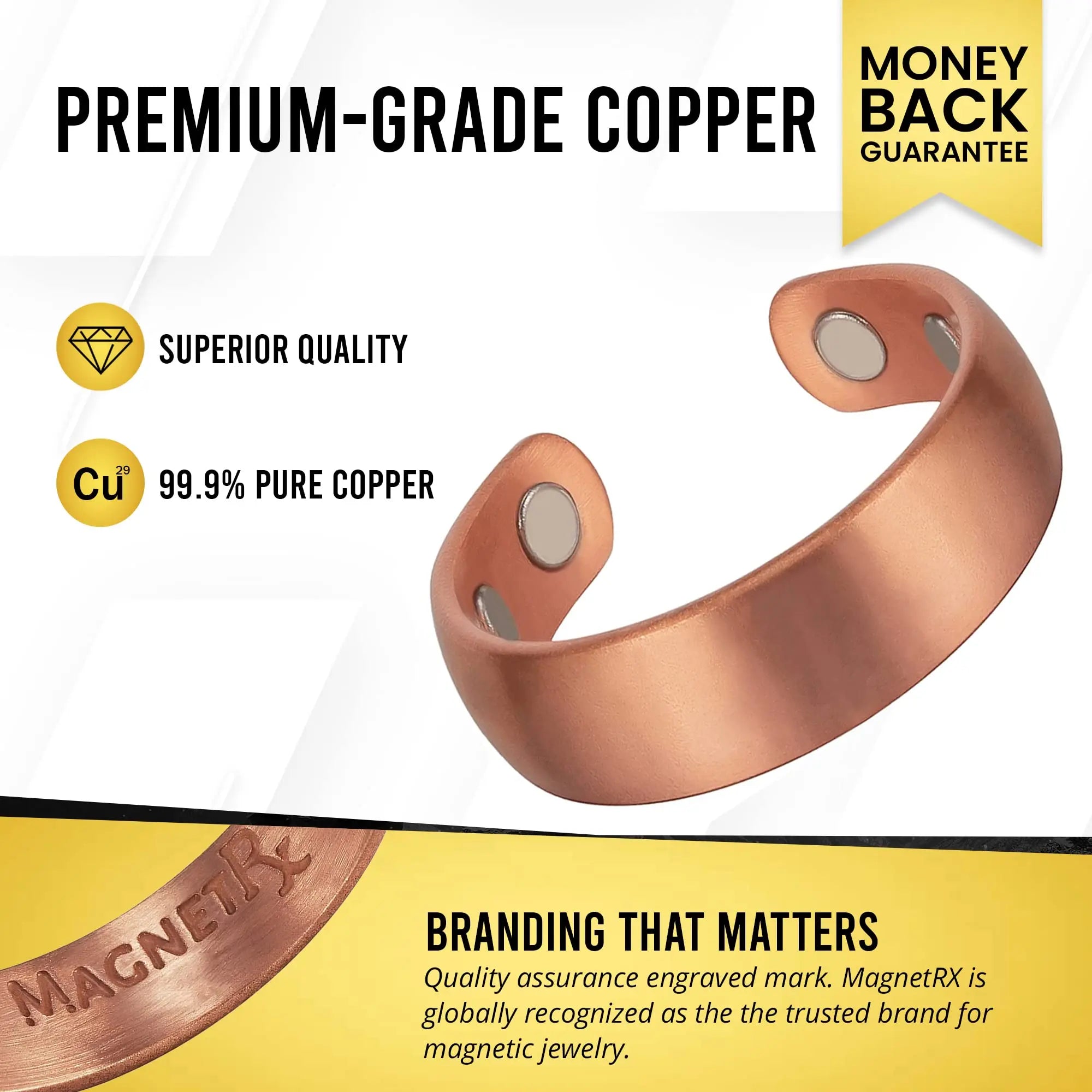 MagnetRX® Magnetic Copper Ring – Elegant Magnetic Rings – Copper Rings for Women & Men MagnetRX Au supplements