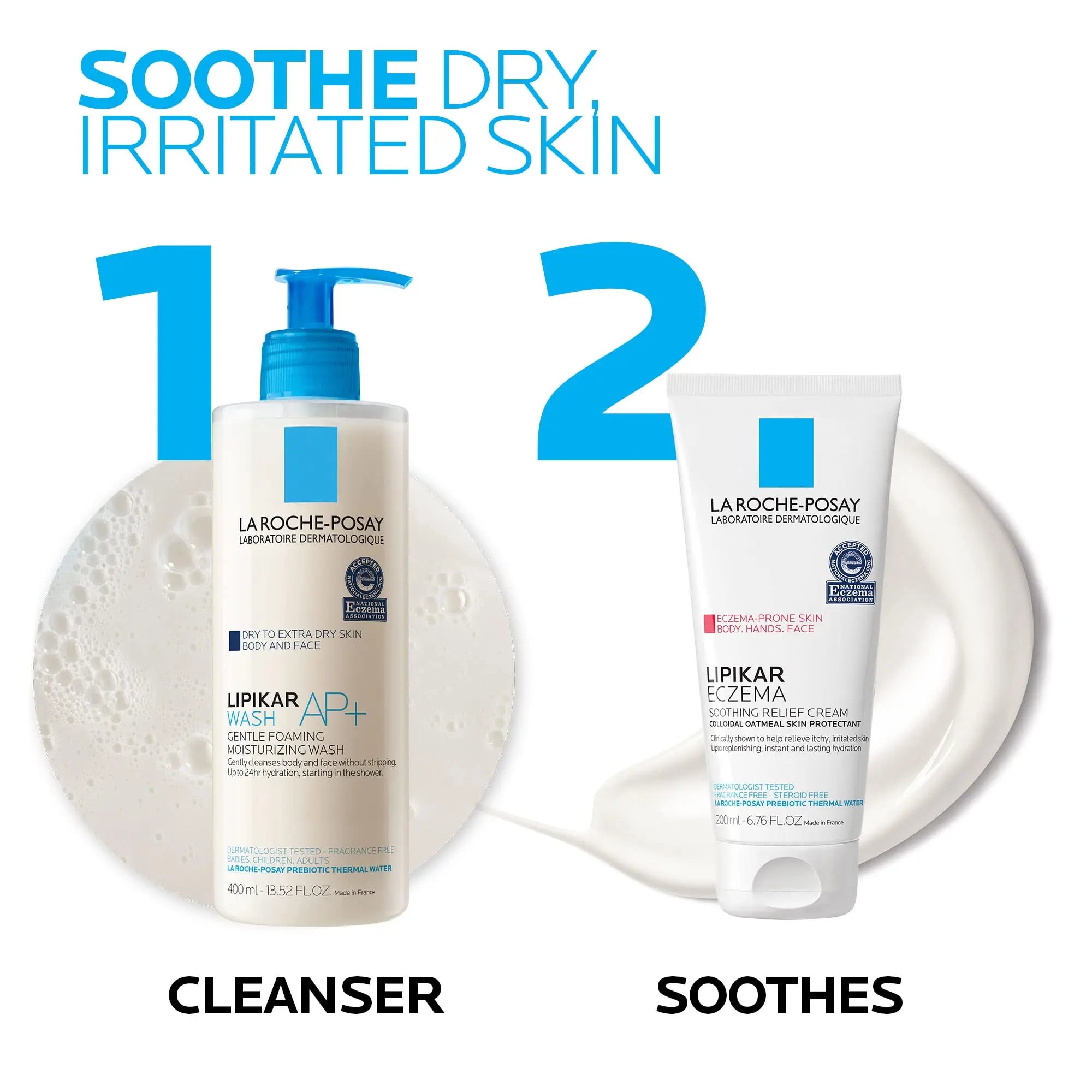 La Roche-Posay Lipikar Soothing Relief Eczema Cream, Face and Body La Roche-Posay Au supplements