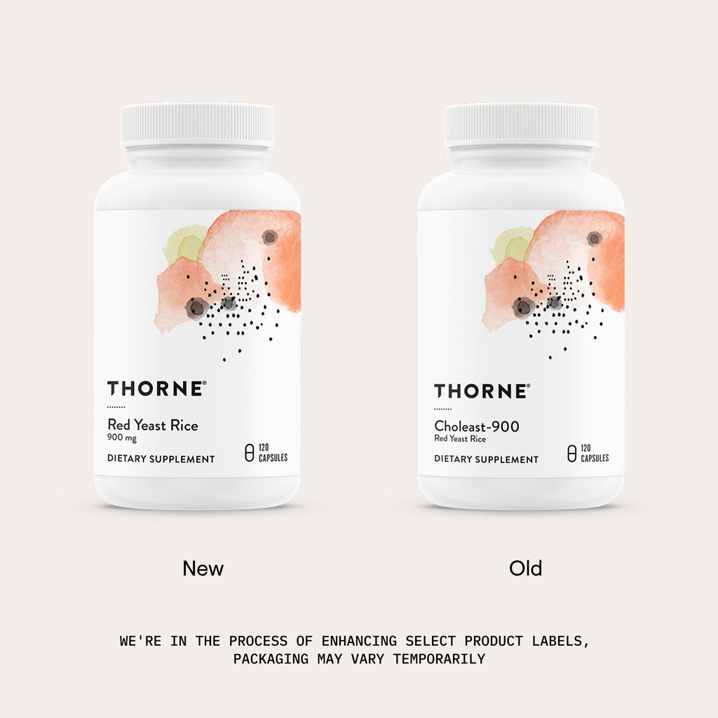 THORNE - Red Yeast Rice (Formerly Choleast-900) - Supports Healthy Cholesterol Levels Already in a Normal Range, Heart Health & Blood Pressure* - Gluten-Free, Dairy-Free - 120 Capsules THORNE Au supplements