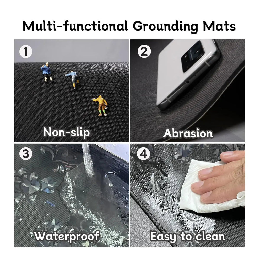 LOSUVERO Grounding Mat for Bed, 33.5x23.5Floral Printed Grounding Pad for Health Therapy, Efficient Sleep LOSUVERO Au supplements