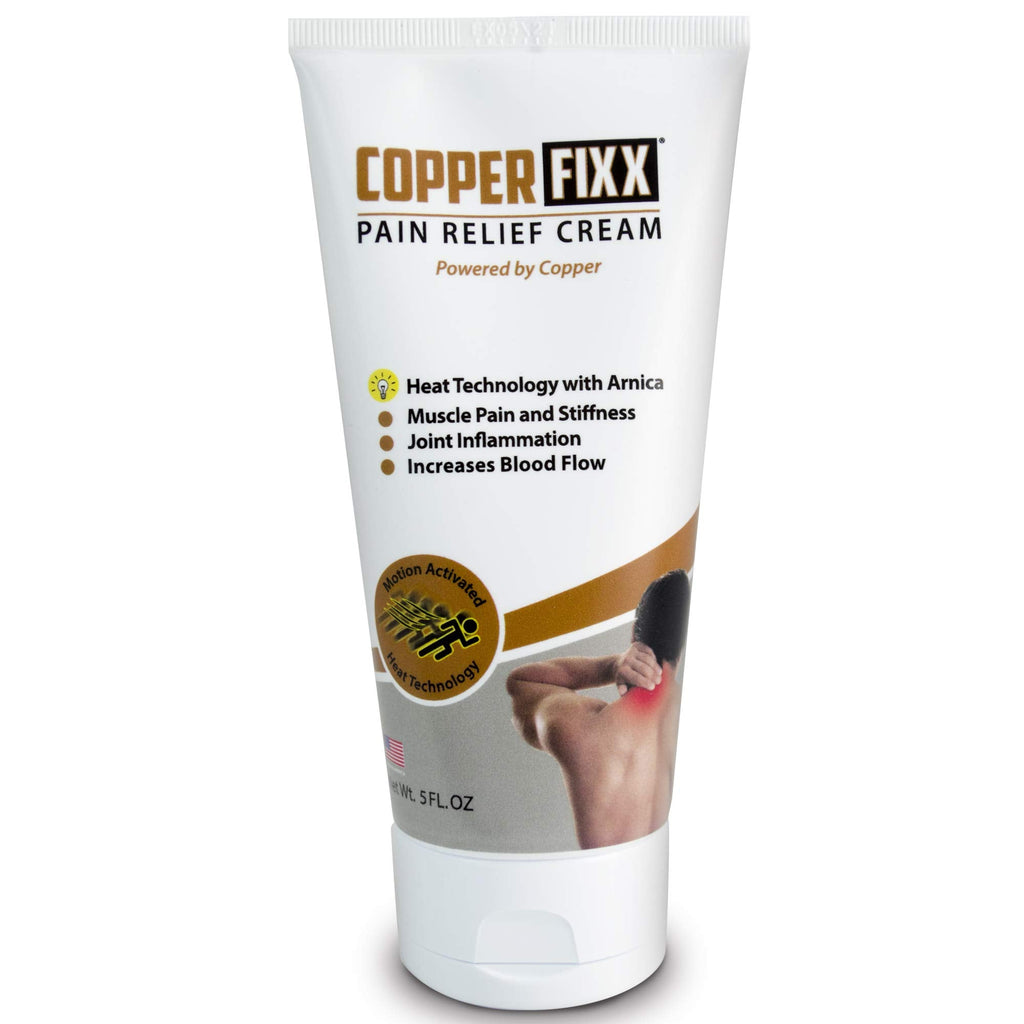 CopperFixx Pain Relief Cream, 5 Fl Oz Tube Powered by Copper with Heat Technology Arnica for Muscle & Stiffness Joint Inflammation, Knee, Back, Shoulder Arthritis Pain. Fast Acting, CF03028 CopperFixx Au supplements