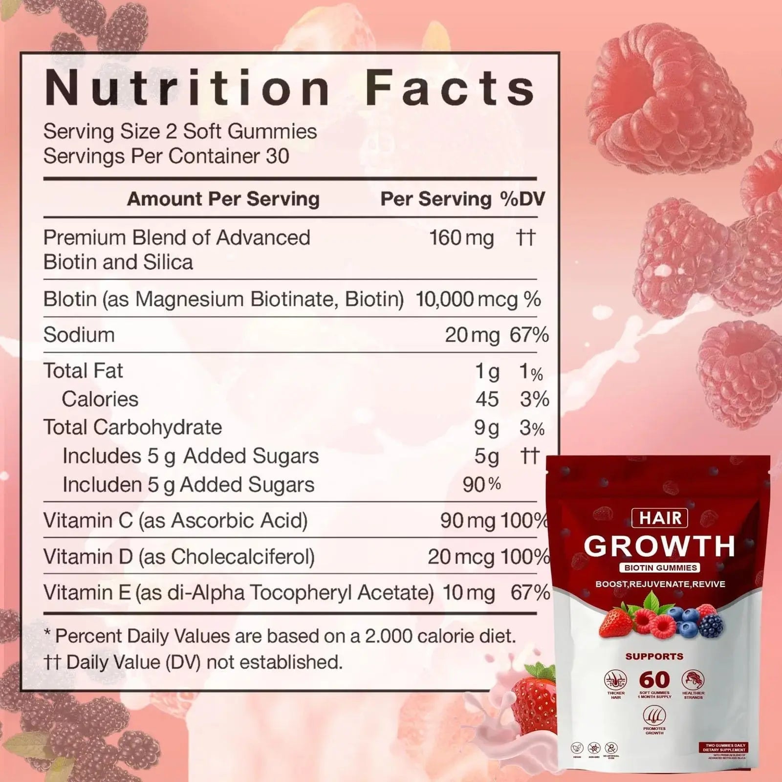 Neonomicon Lumin Hair Growth Gummies – with Biotin, Vitamin C & E, Rosemary, Saw Palmetto – Supports Healthy Hair Growth & Strength Neonomicon Au supplements