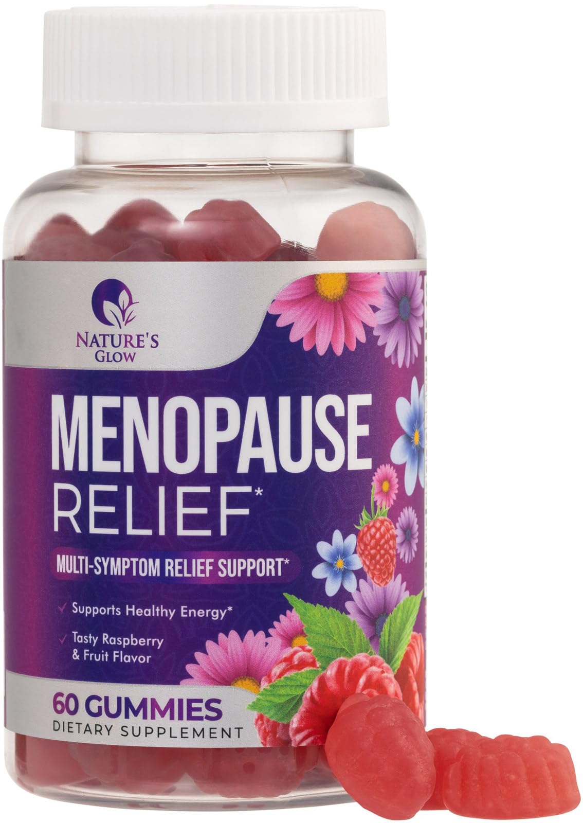 Menopause Supplement for Women - Complete Multi-Benefit Menopause Relief Gummy for Mild Hot Flashes & Night Sweats, Natural Balance & Energy Support, Menopausal Vitamins, Gluten Free - 60 Gummies Nature's Glow Au supplements