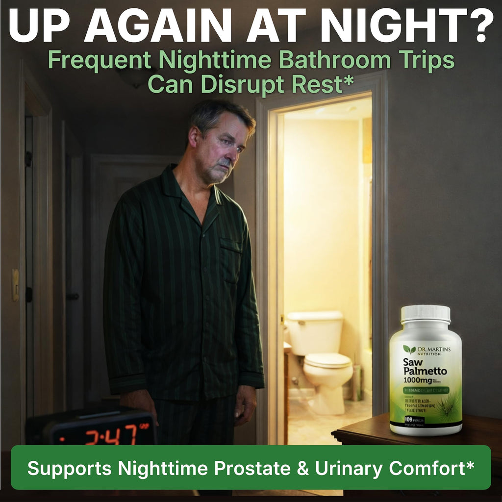 USA Grown Saw Palmetto | 180 Capsules Prostate Health Supplement | Hair Growth for Men & Women | Support to Help Maintain Normal Urination Frequency