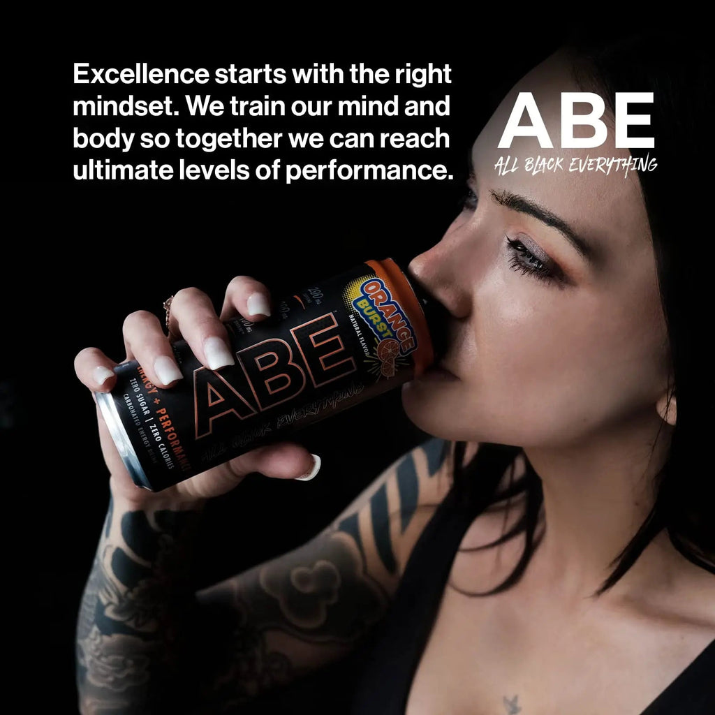 ABE Energy + Performance Sugar Free Energy Drink - All Black Everything Drink With Caffeine ABE all black everything Au supplements