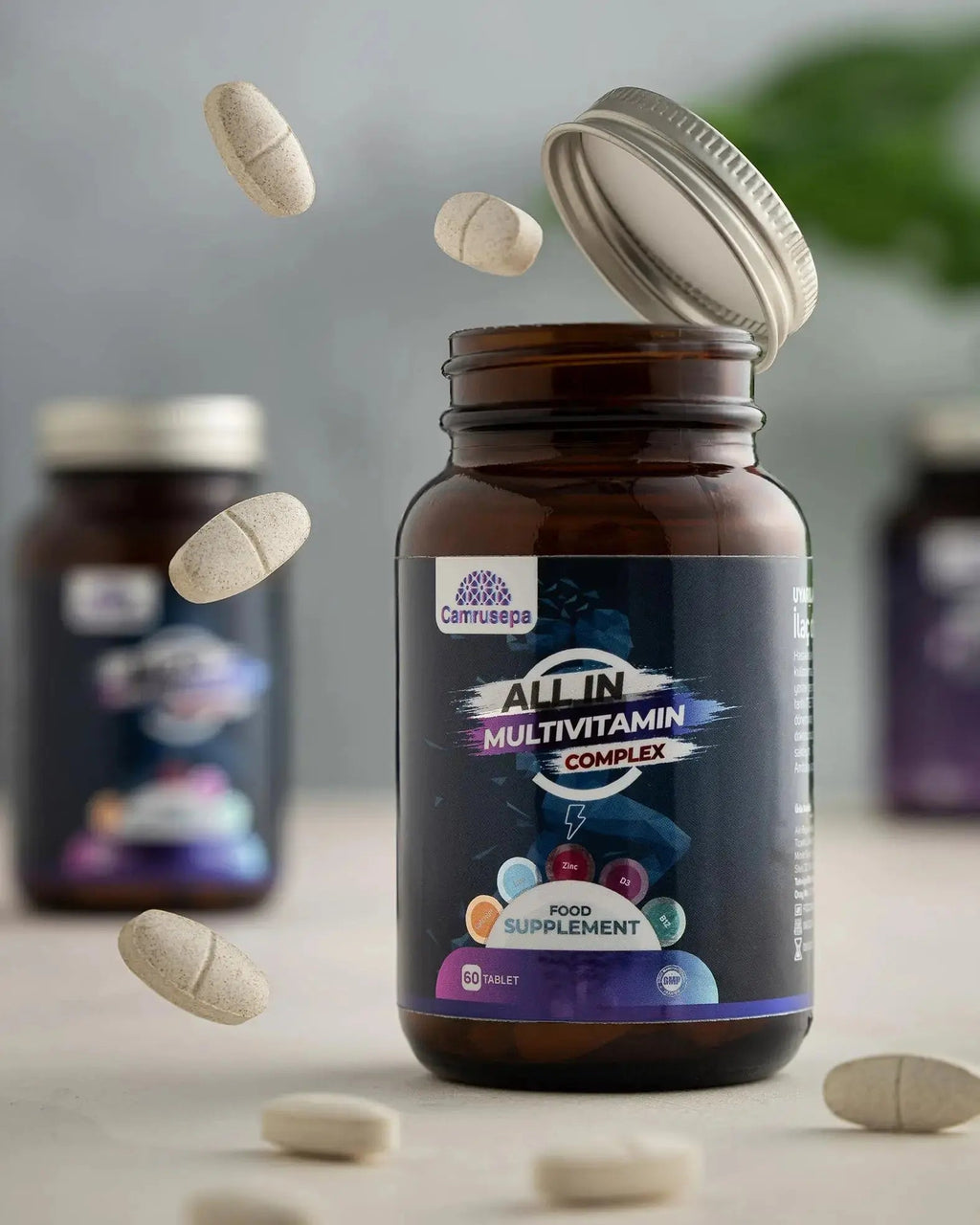 CAMRUSEPA All in Multivitamin Complex – Daily Tablet with Calcium, Iron, Zinc, Vitamin C, B Complex, D3, E, A & More – Complete Daily Nutritional Support for Adults Camrusepa Au supplements