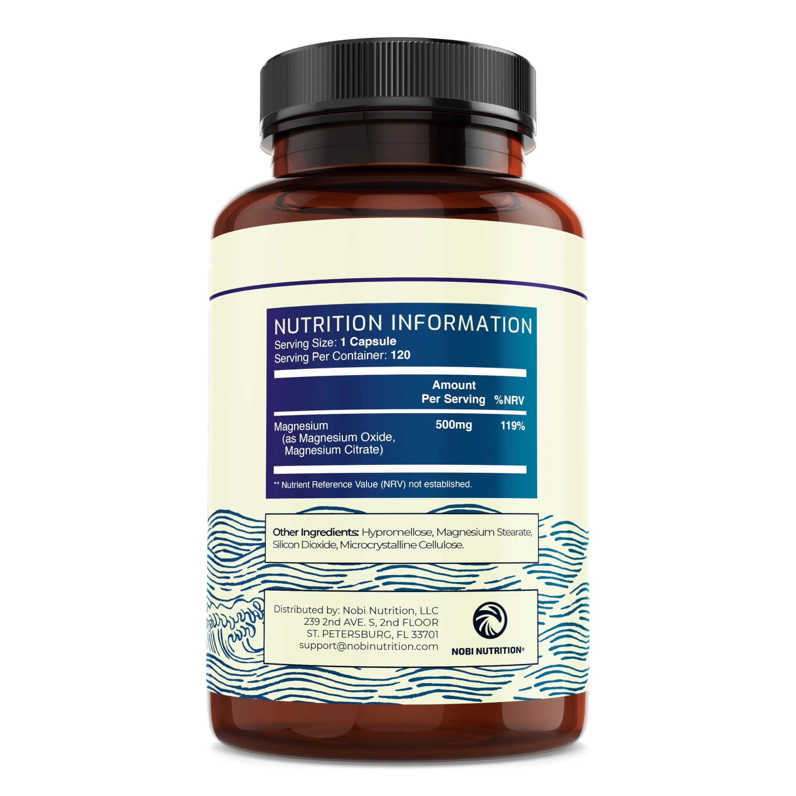 Magnesium Citrate Complex 500 MG for Calm, Relaxation, Constipation & Digestion Nobi Nutrition Au supplements