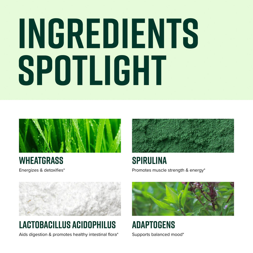 Vibrant Health, Green Vibrance, Vegan Superfood Powder, Boost Energy, 60 Servings