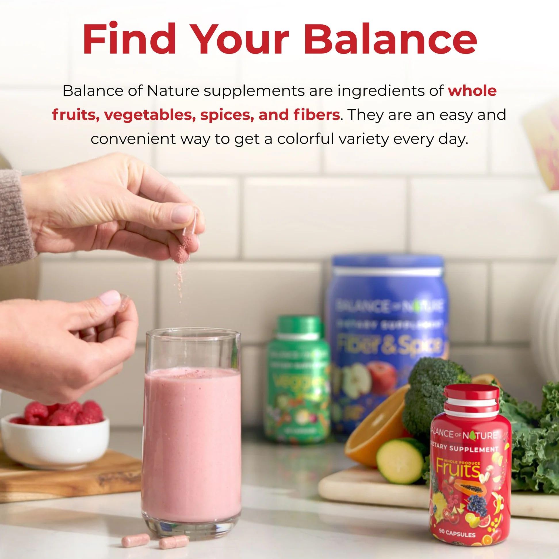 Balance of Nature Whole Fruits Supplement with Superfood Fruits Balance of Nature Au supplements