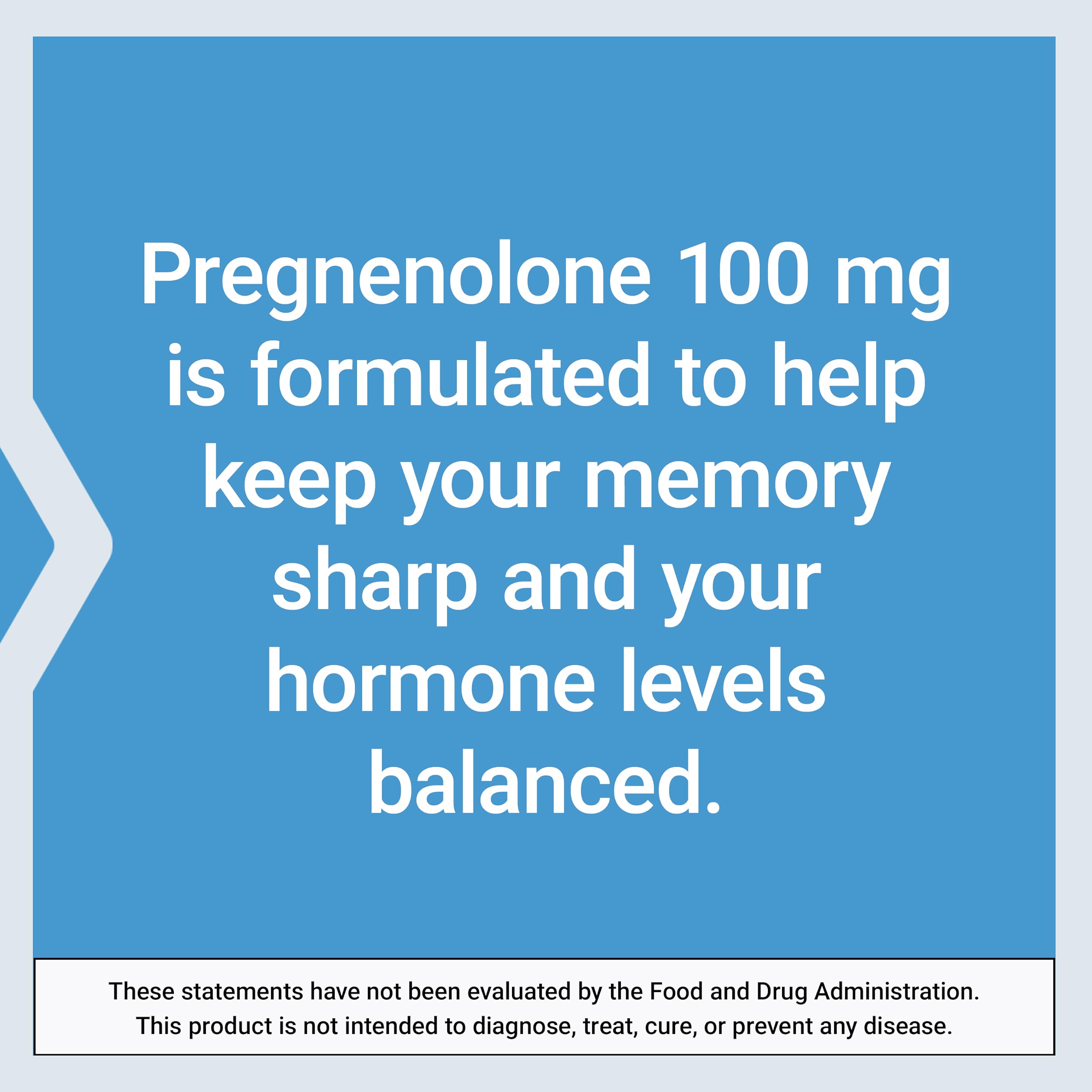 Life Extension Pregnenolone - Hormone Balance Supplement for Healthy Hormone Levels, 100 mg - Hormone Balance, Memory, Focus, Cognitive Health - Gluten-Free, Non-GMO, 100 Capsules Life Extension Au supplements
