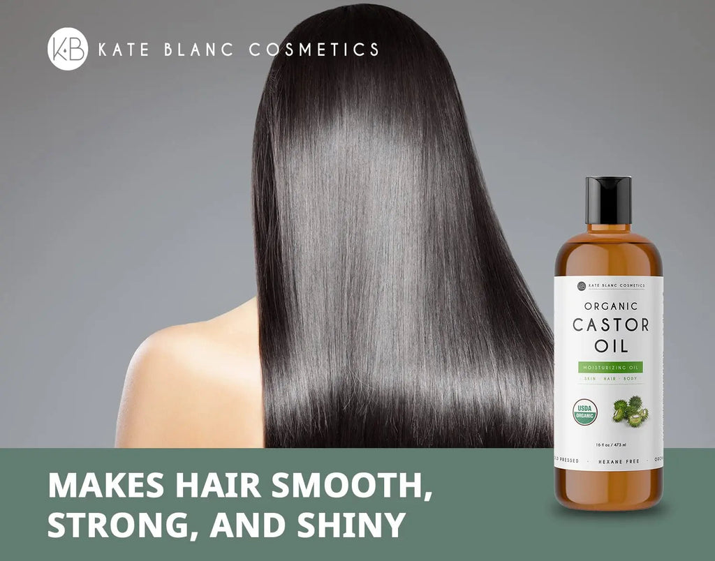 Kate Blanc Cosmetics Castor Oil 16oz - USDA Certified Organic. Cold-Pressed, 100% Pure Kate Blanc Cosmetics Au supplements
