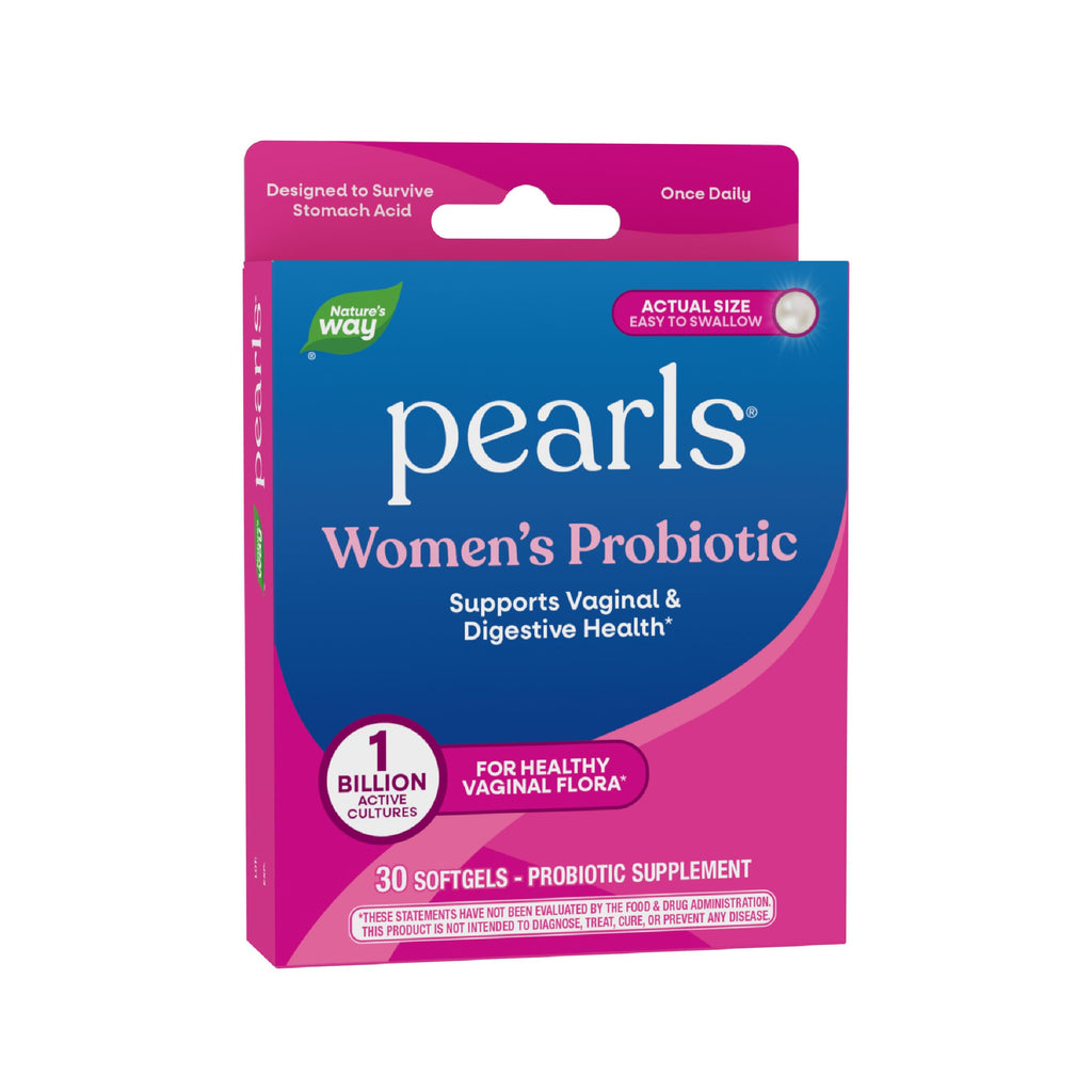 Nature's Way Pearls Women's Probiotic, Supports Women's and Digestive Health*, Protects Against Occasional Constipation & Bloating*, 1 Billion Live Cultures, 30 Softgels (Packaging May Vary) Nature's Way Au supplements