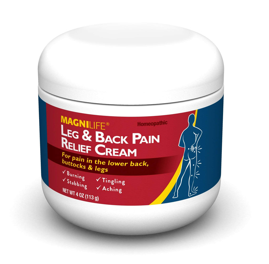 MagniLife Leg & Back Pain Relief Cream (4 oz), Topical Support for Leg Pain & Lower Back Discomfort, Fast Absorbing, No Residue, Mild Scent, Massage-in Formula MagniLife Au supplements