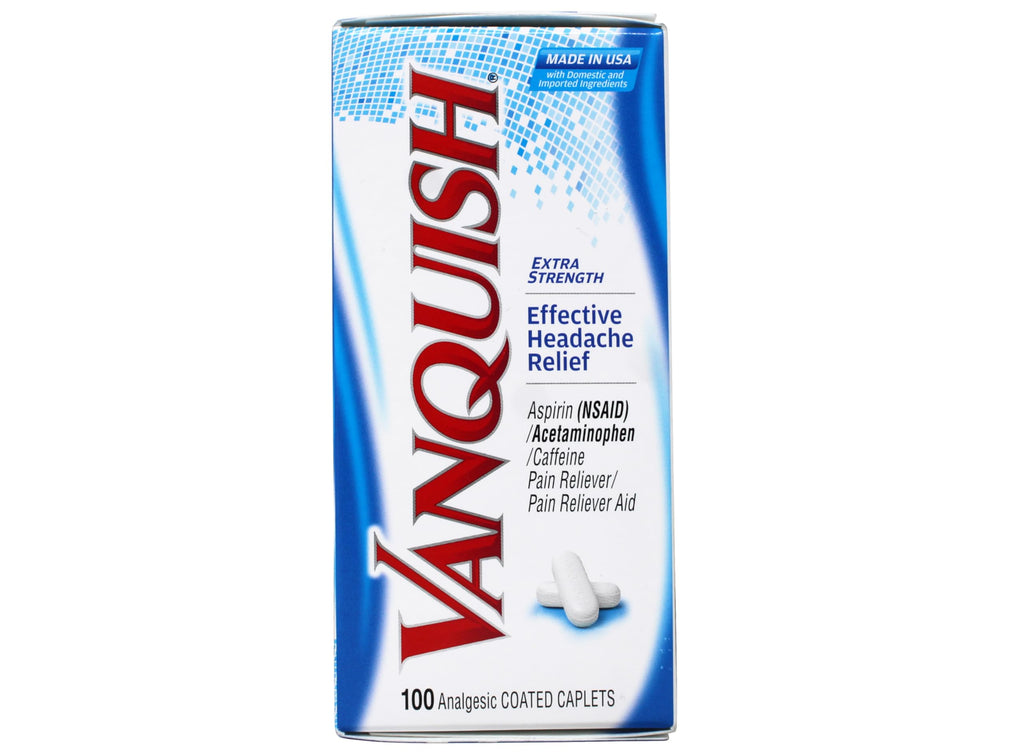 Vanquish Pain Reliever, 100 Count (Pack of 2) Vanquish Au supplements
