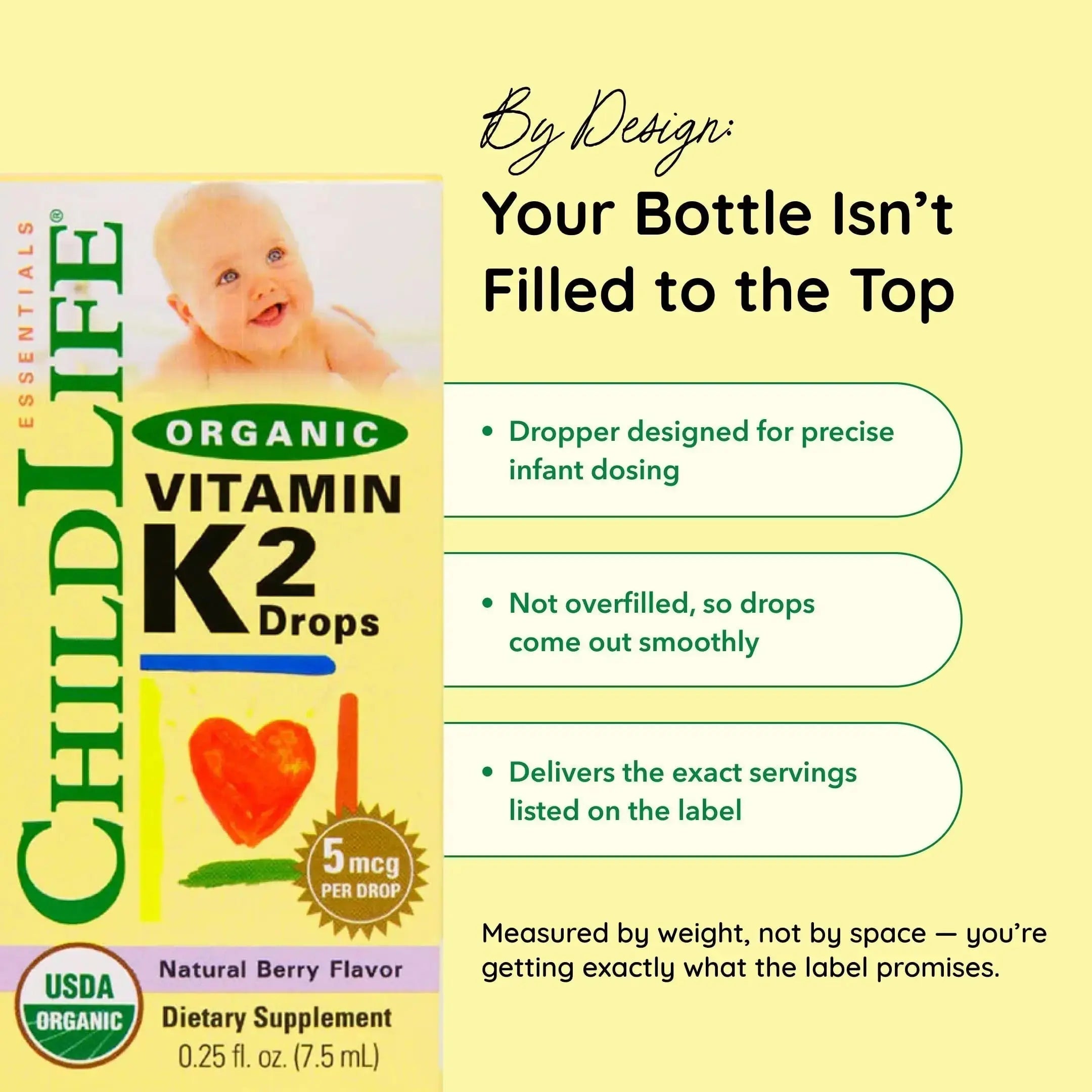 CHILDLIFE Essentials Organic Vitamin K2 Drops - Infant Toddler Baby Vitamin K, K2 Supplement, Vitamin K2 MK7, Liquid K2, Vitamin K Drops CHILDLIFE ESSENTIALS Au supplements